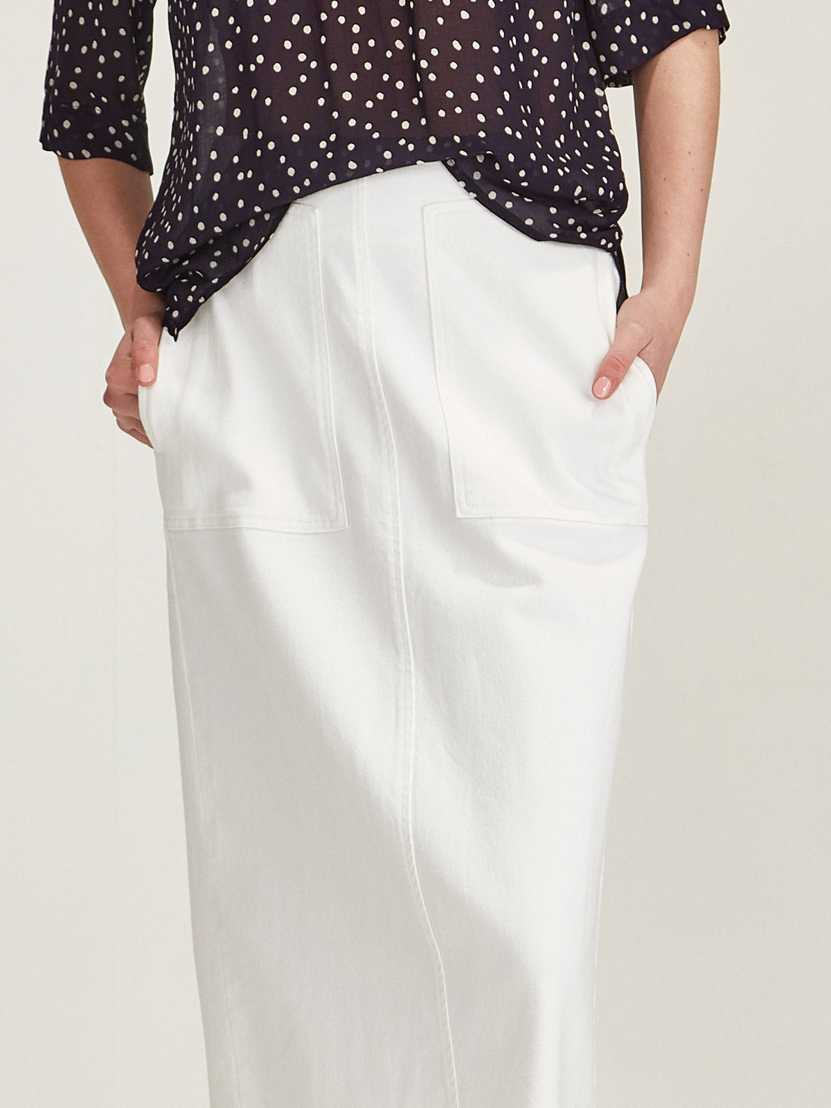 Martine White Skirt