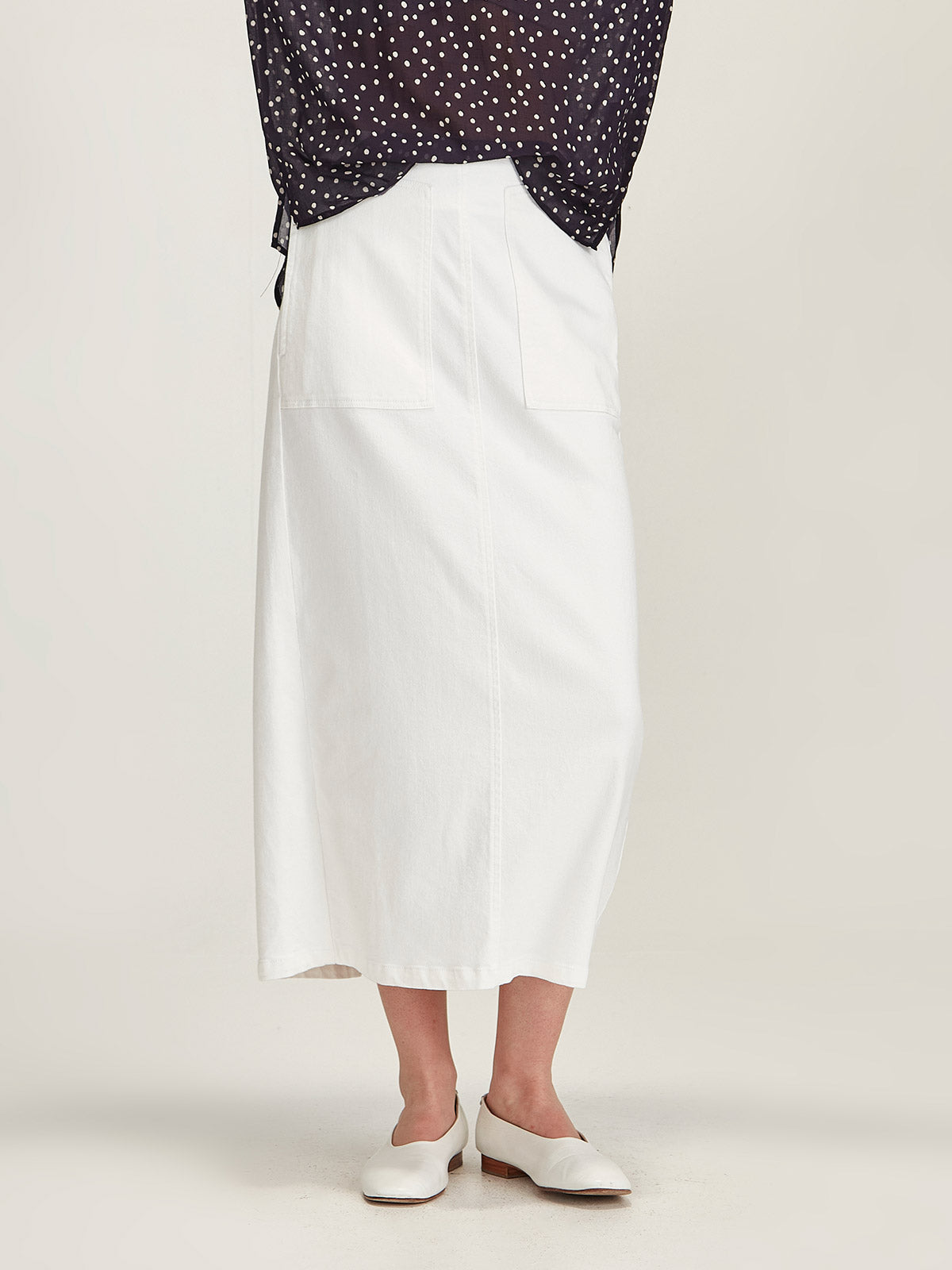 Martine White Skirt