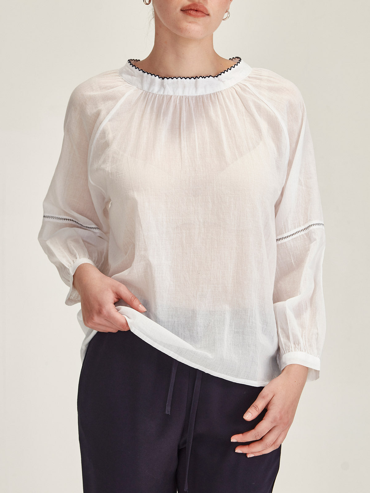 Hana Embroidered Top