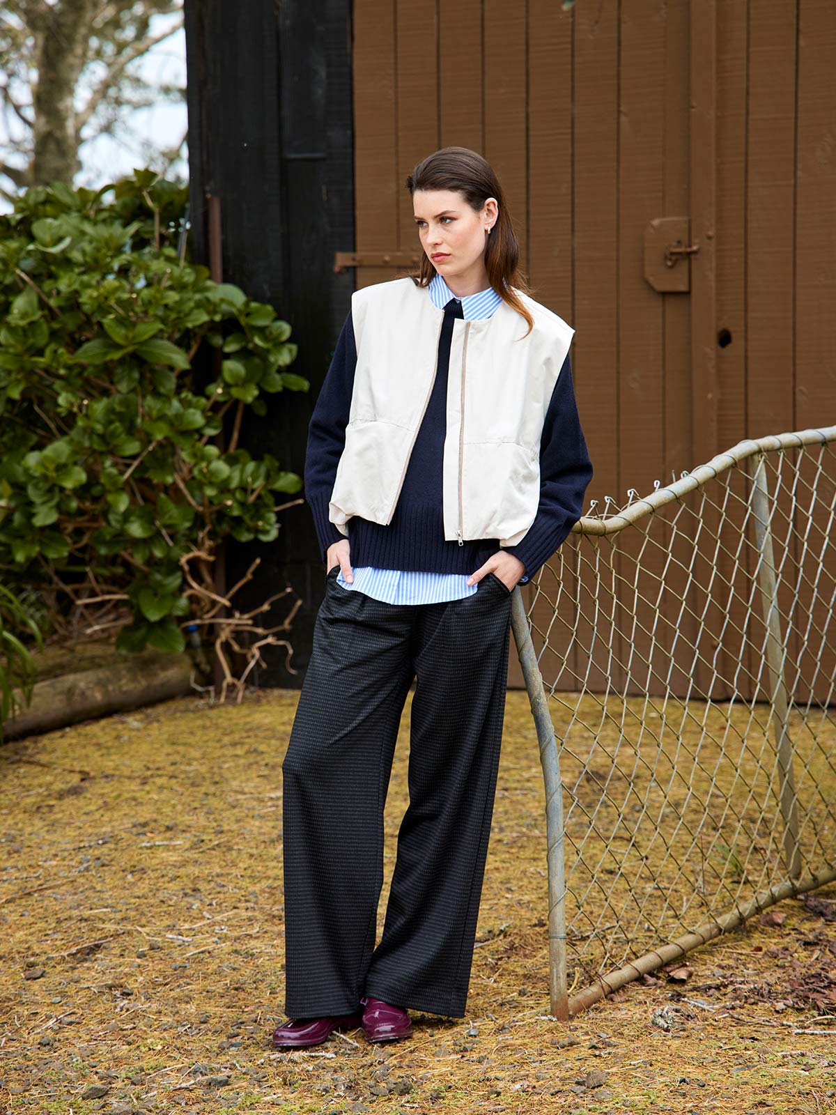 Kelsey Check Wide Leg