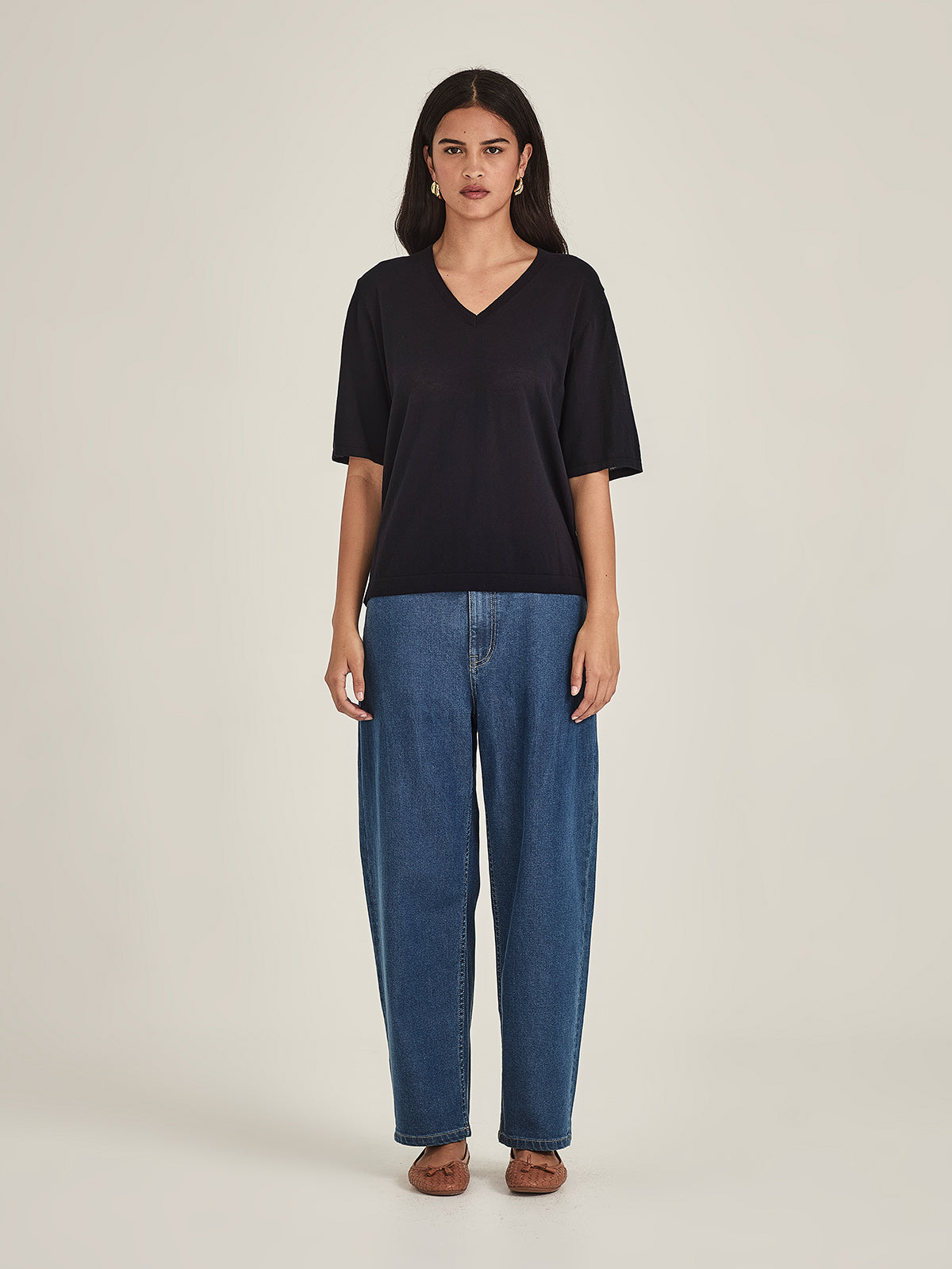 Raye V Knit Tee