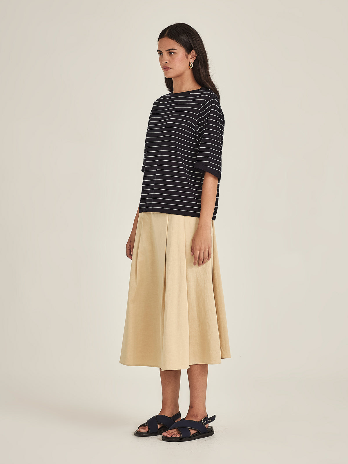 Sumire Striped Boxy Tee