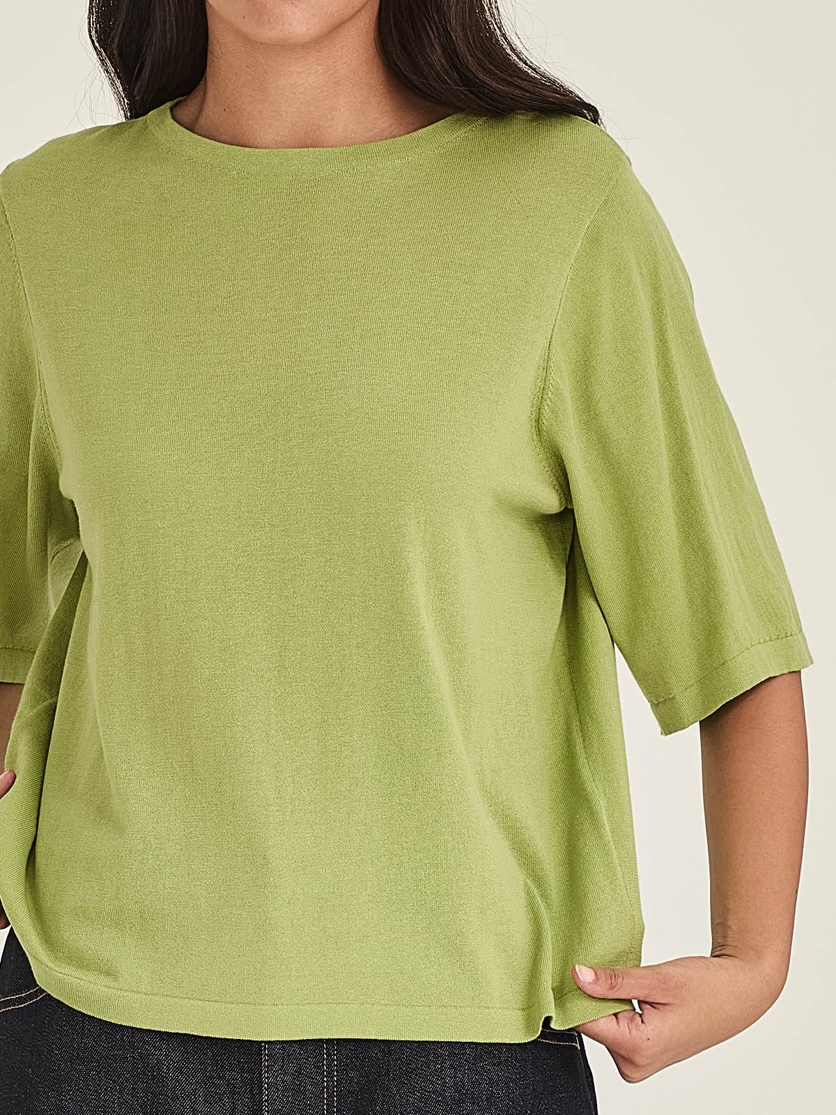 Sumire Boxy Knit Tee