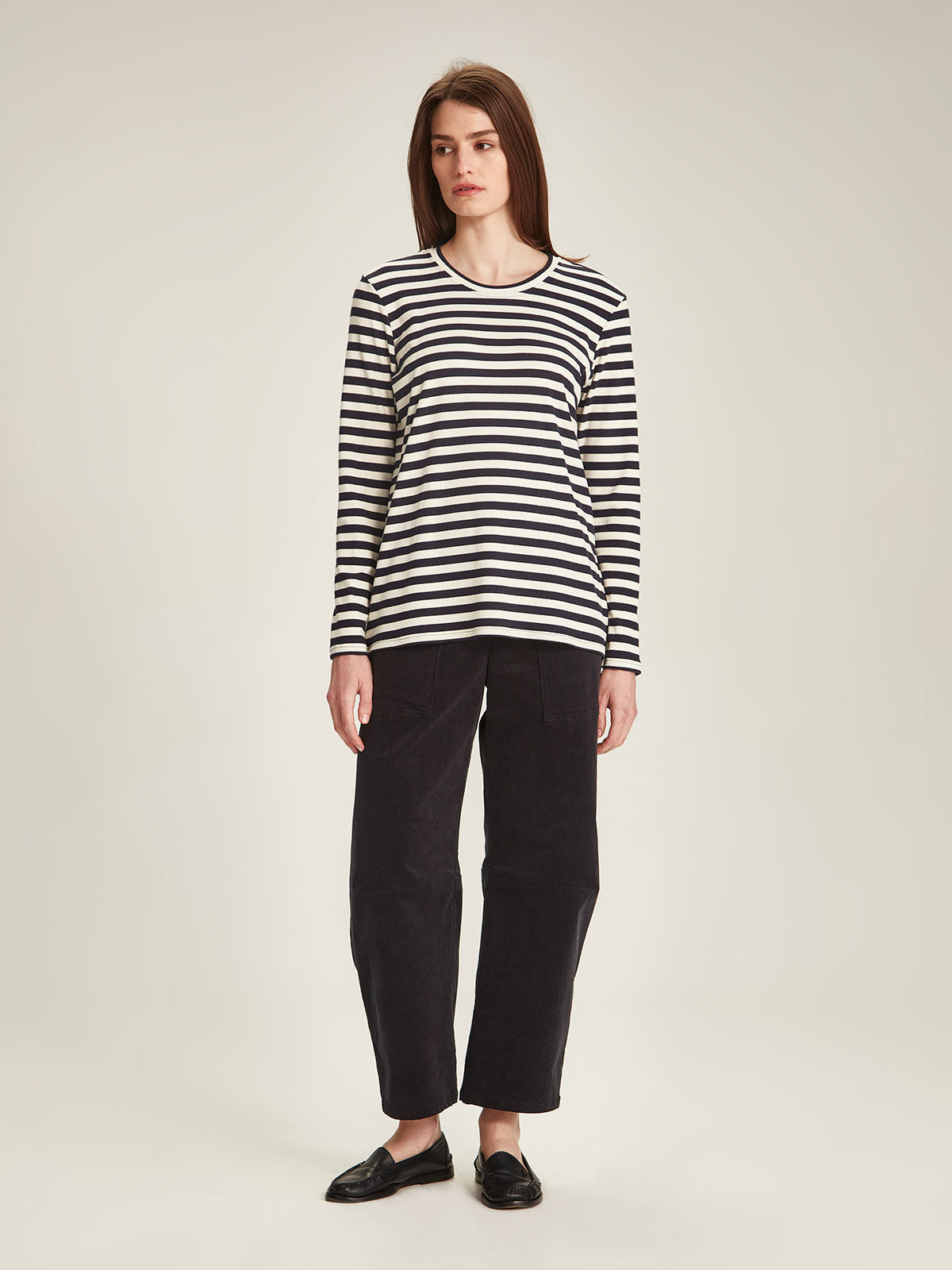 Gia LS Stripe Top