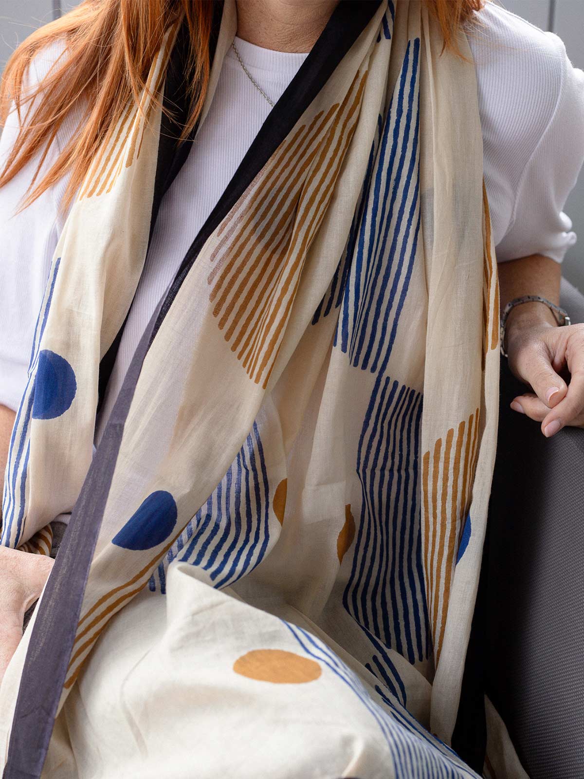 Circle Print Scarf