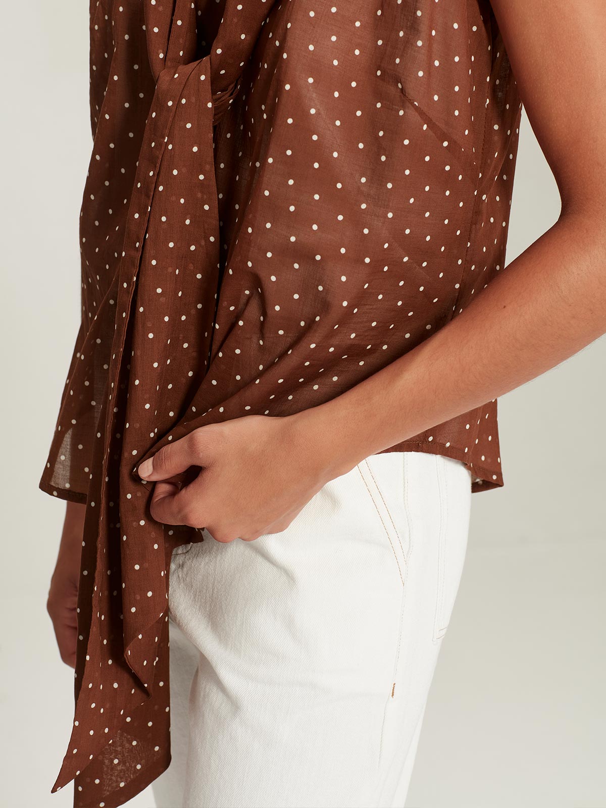 Tazmin Spot Blouse