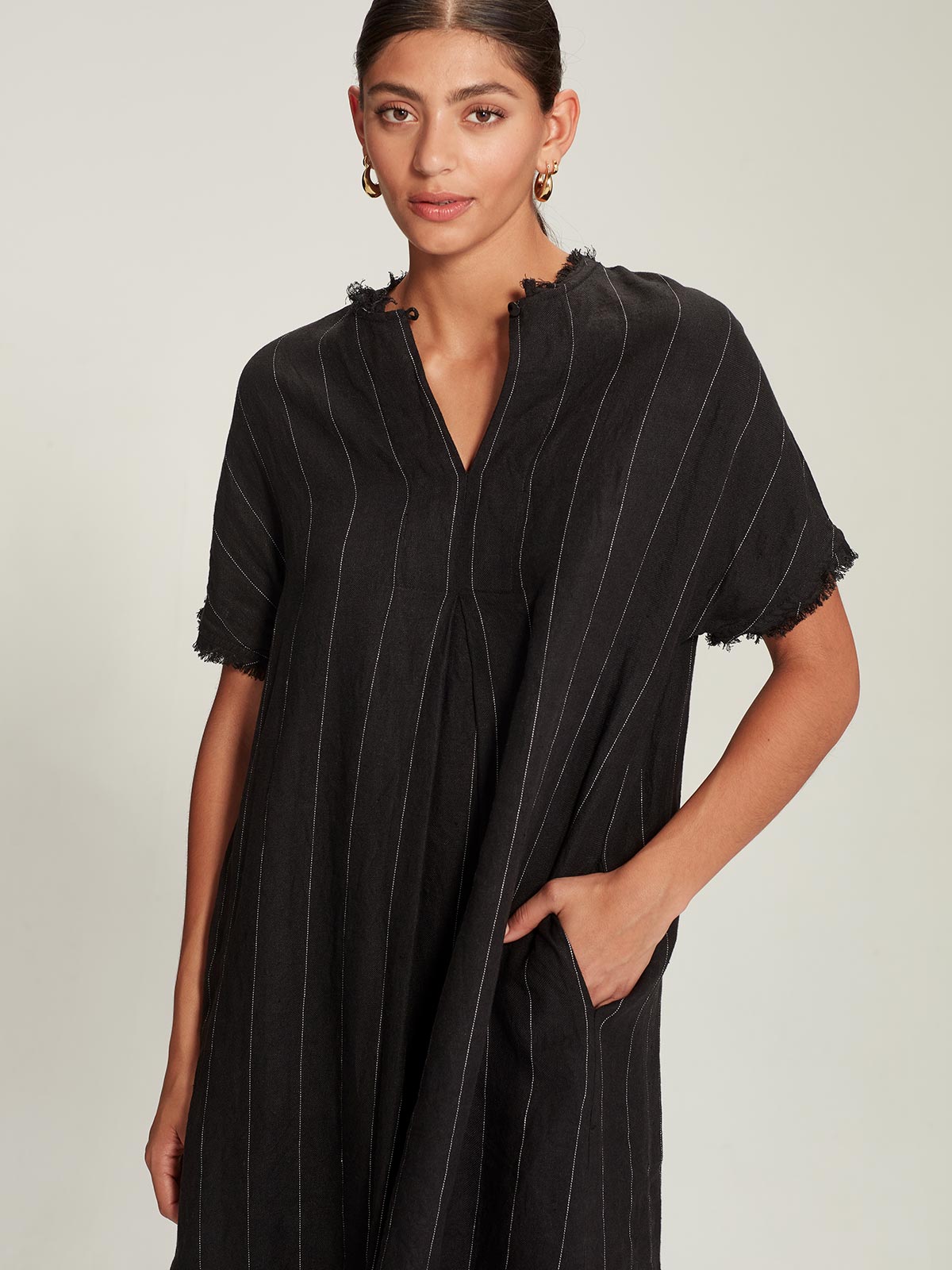 Adara Pinstripe Dress