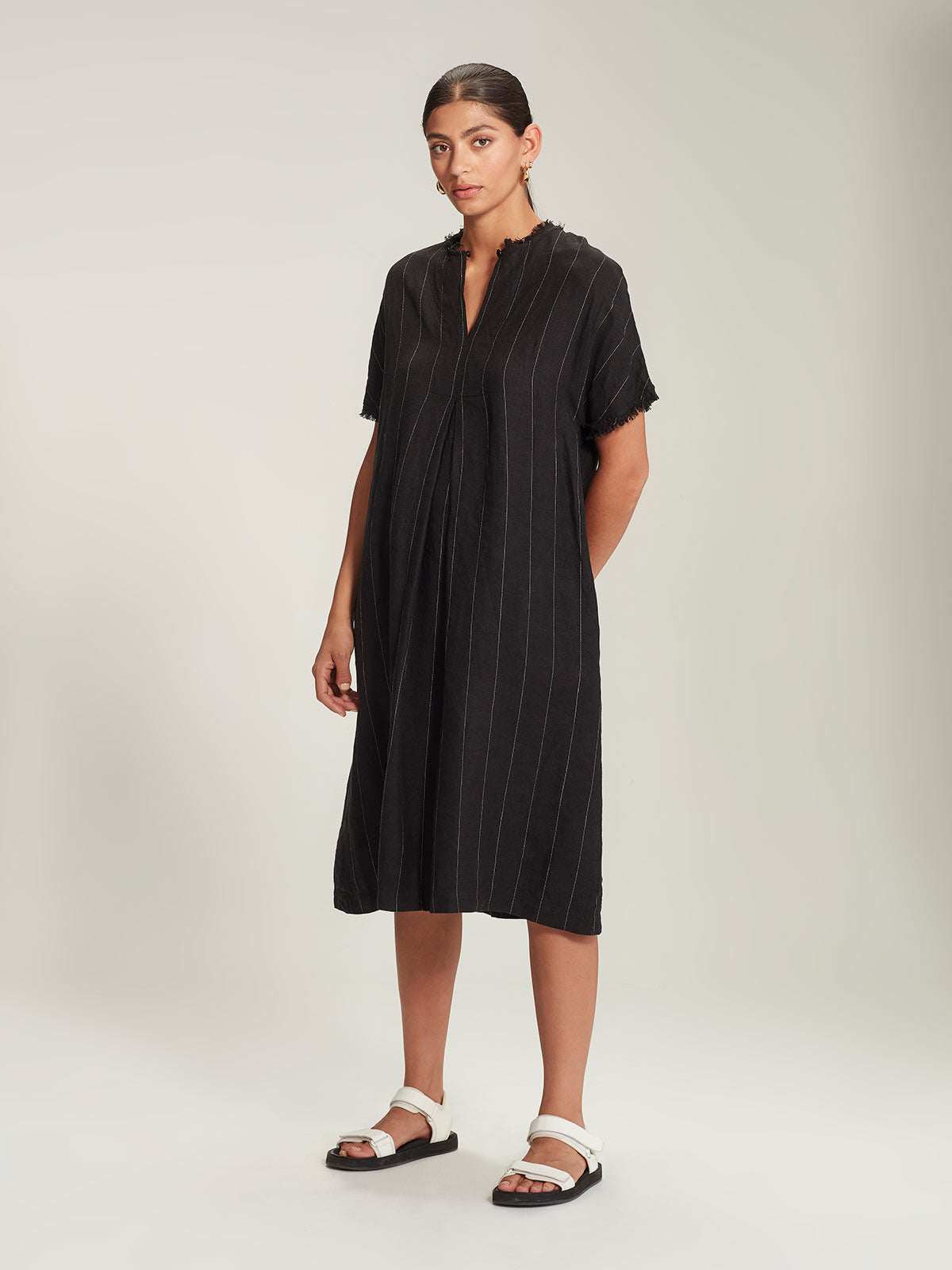 Adara Pinstripe Dress