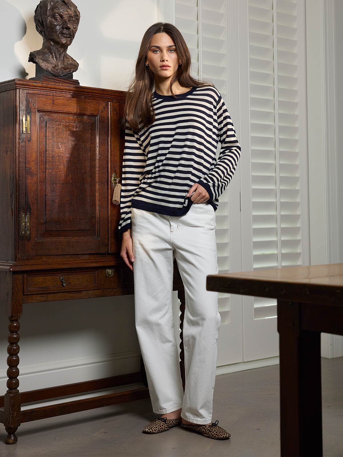 Navika Striped Fine Cashmere