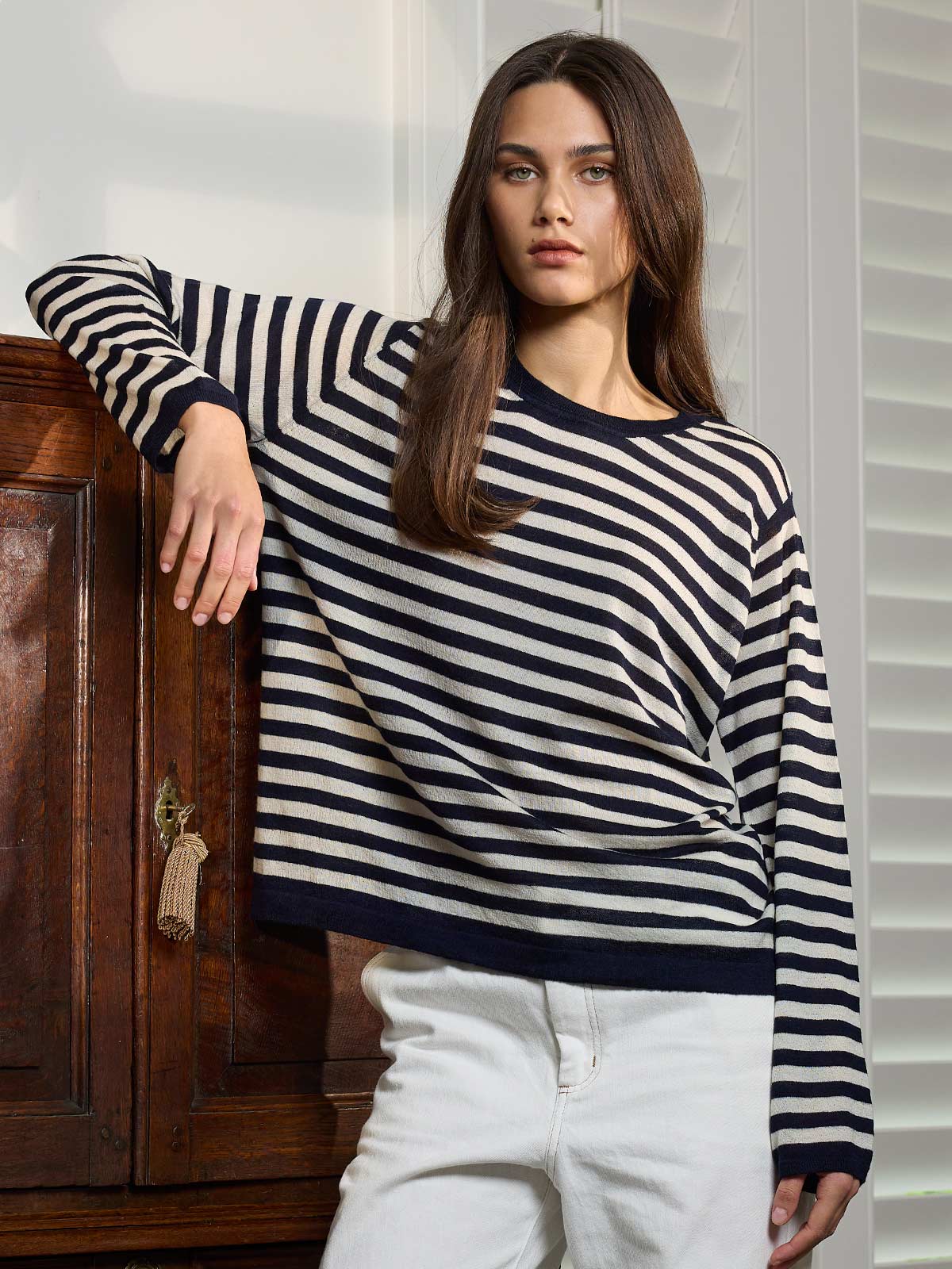 Navika Striped Fine Cashmere