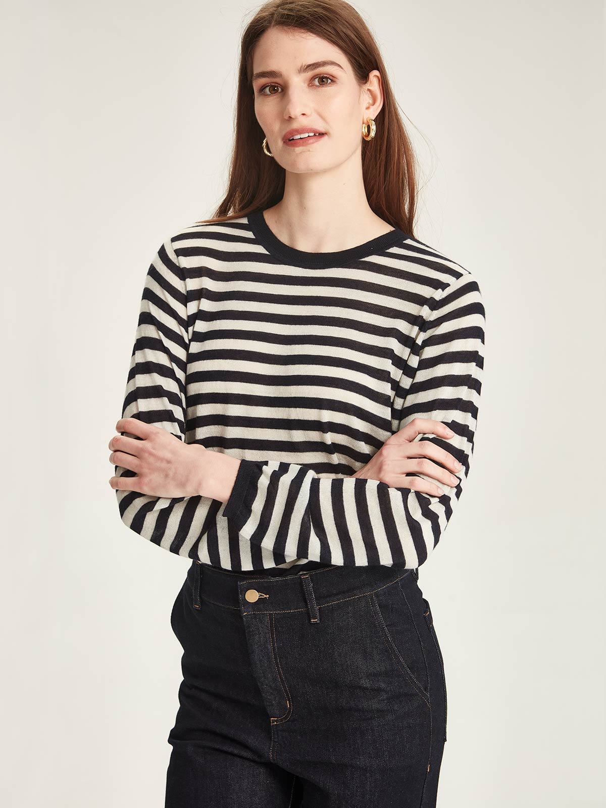 Navika Striped Fine Cashmere