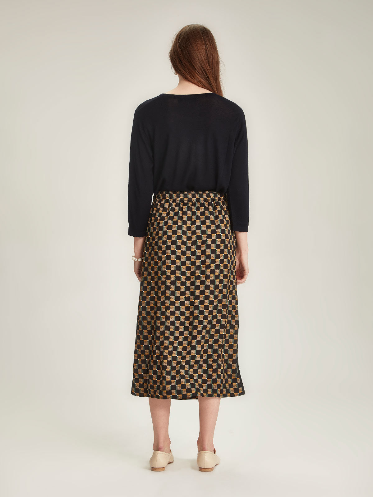 Frances Check Skirt