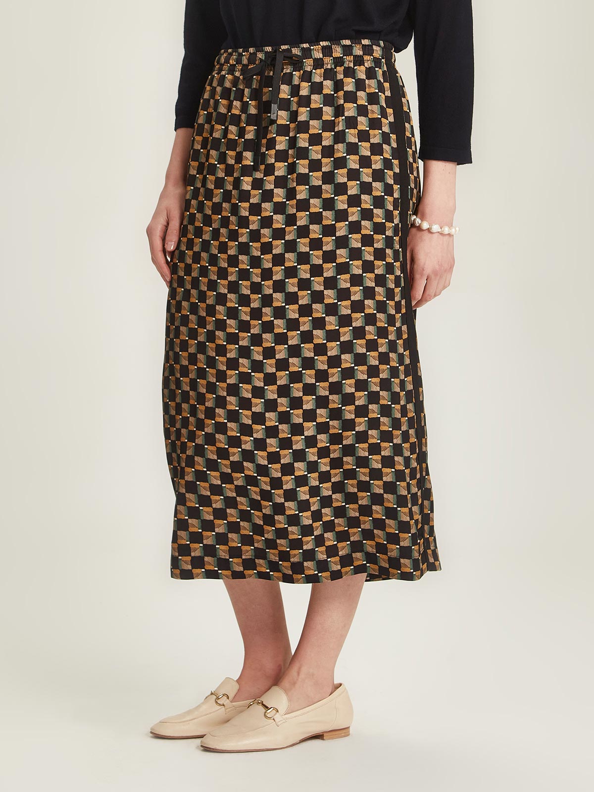 Frances Check Skirt