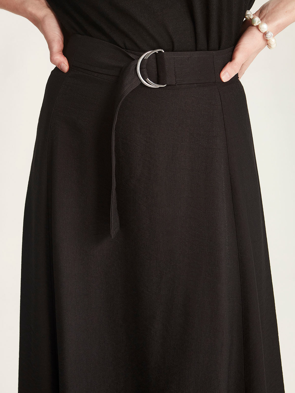 April Belted Skirt