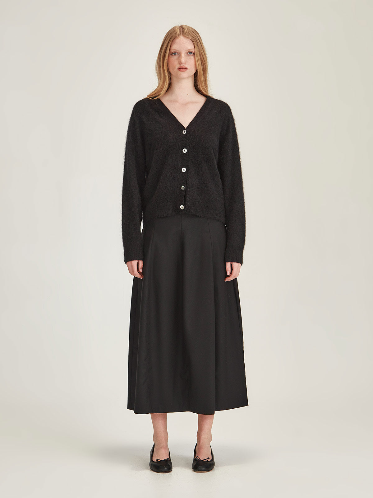 Brushed Cashmere Cardigan