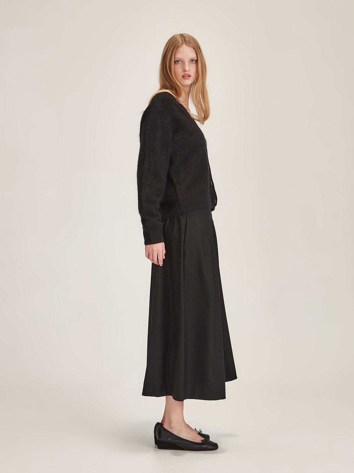 Brushed Cashmere Cardigan