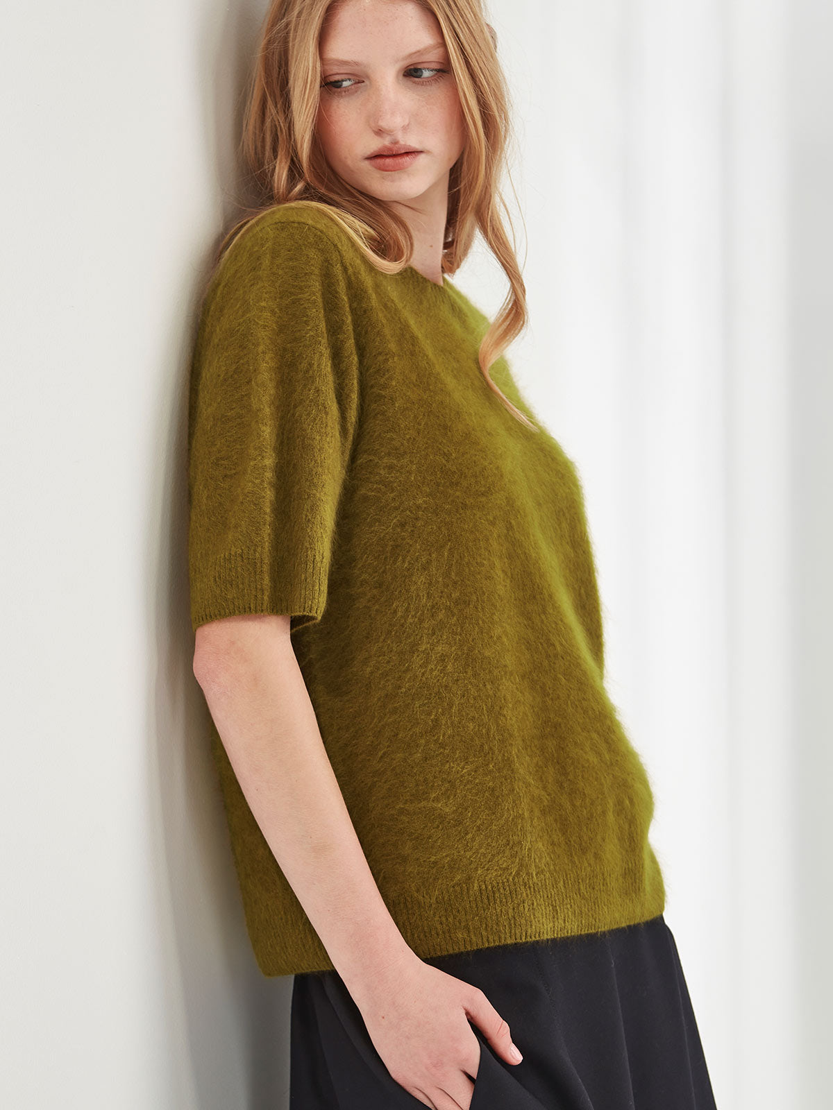 Brushed Cashmere Tee