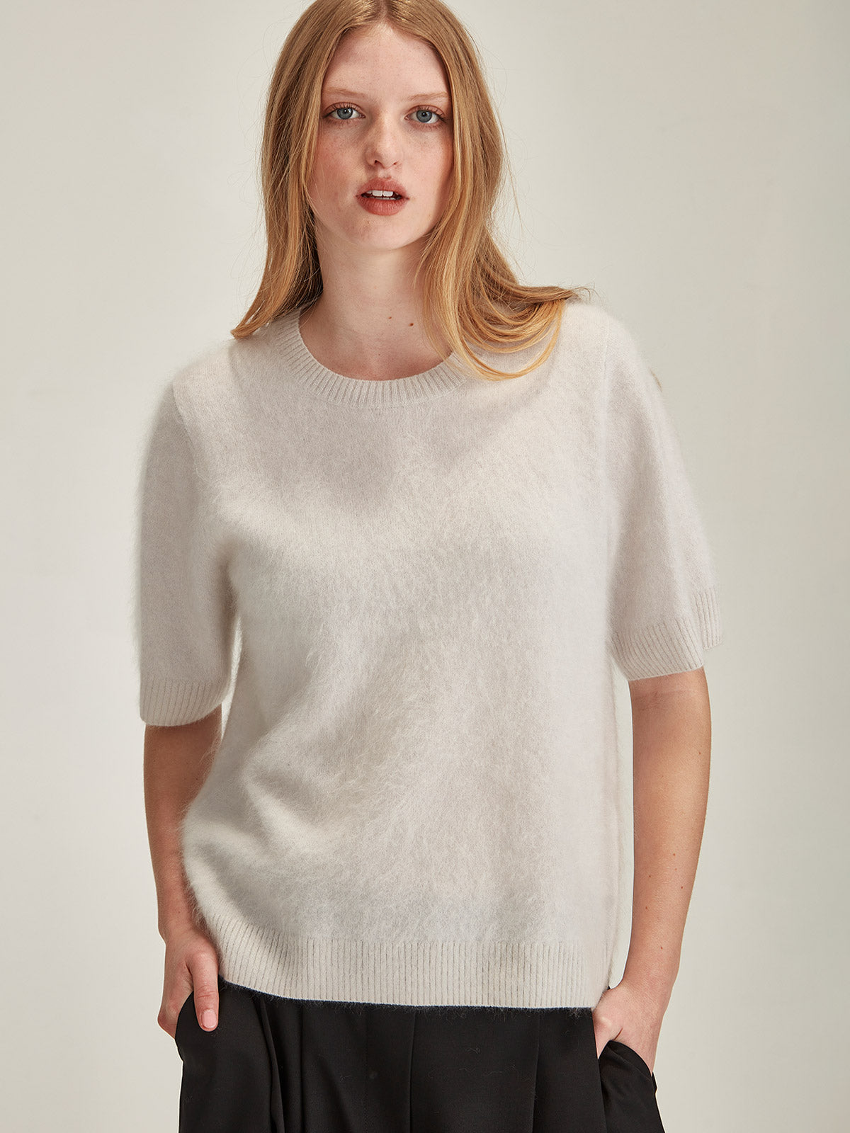 Brushed Cashmere Tee