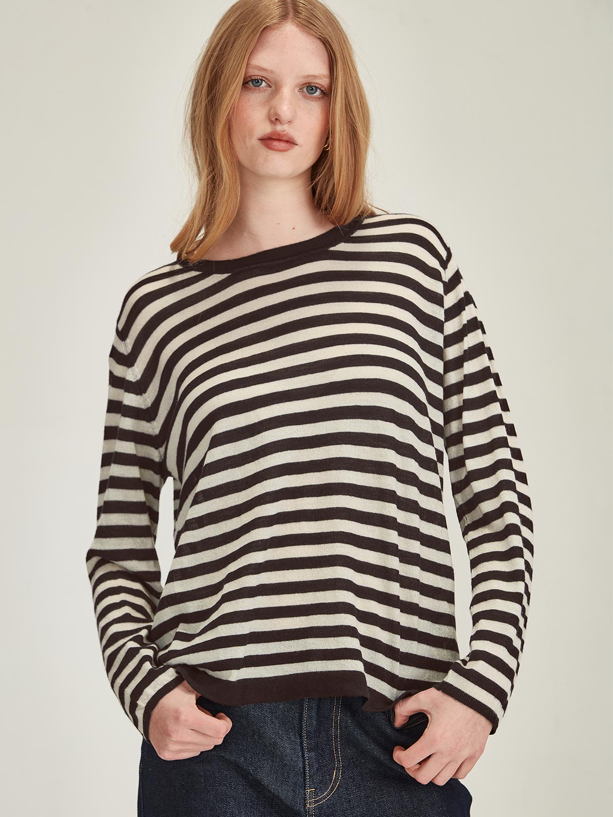 Mariko Striped Cashmere