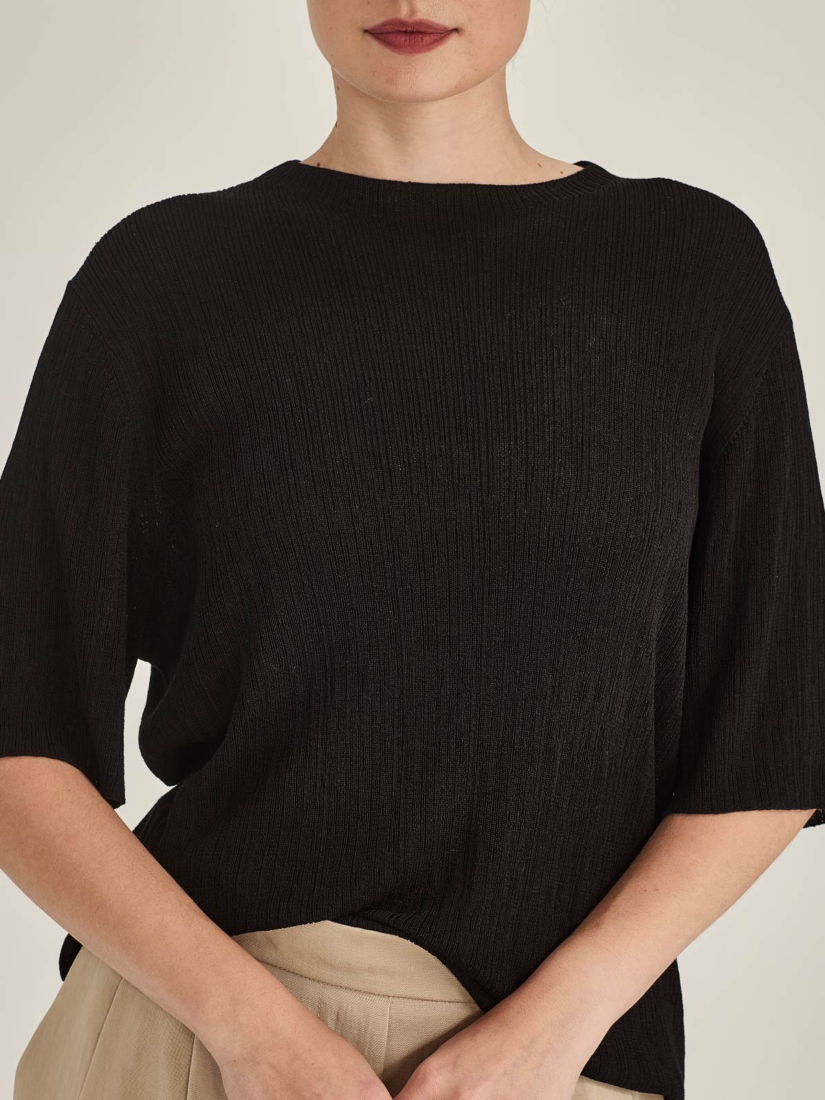 Crinkle Knit Tee