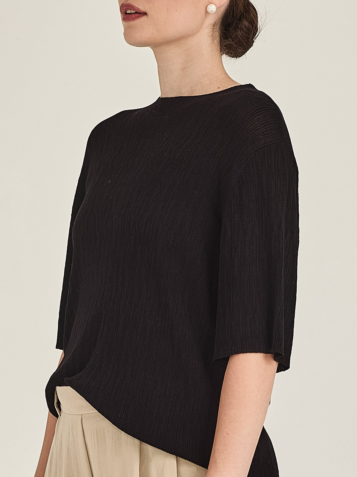 Crinkle Knit Tee
