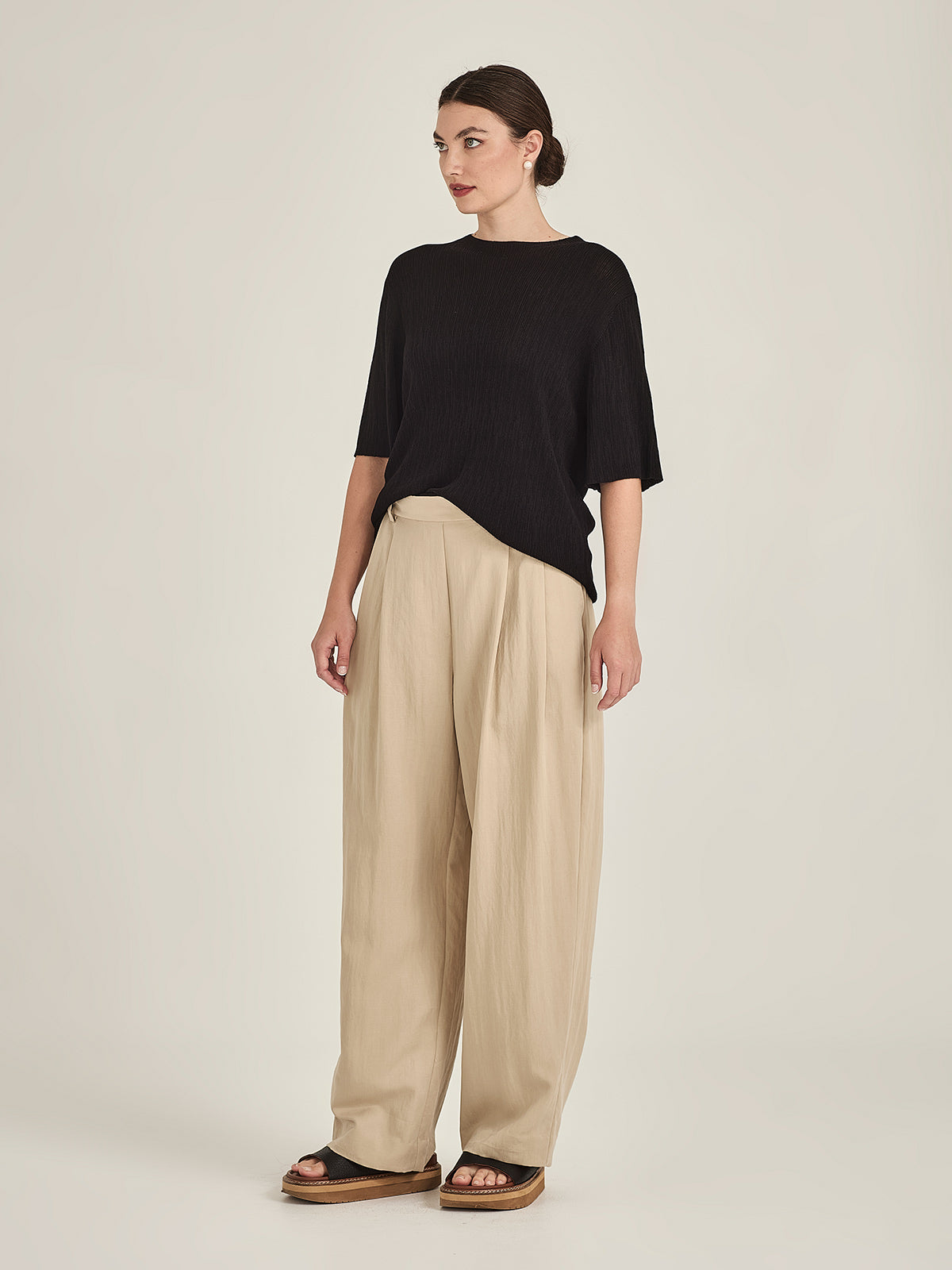 Crinkle Knit Tee