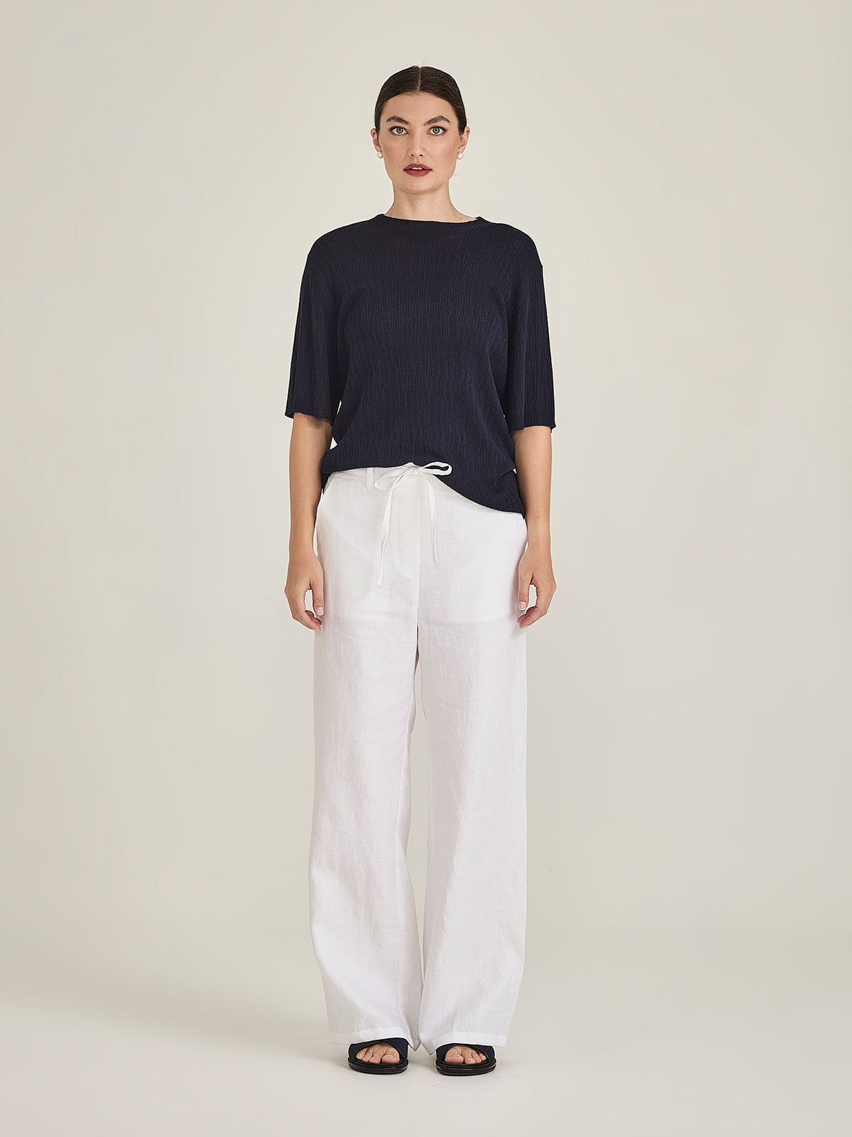 Crinkle Knit Tee
