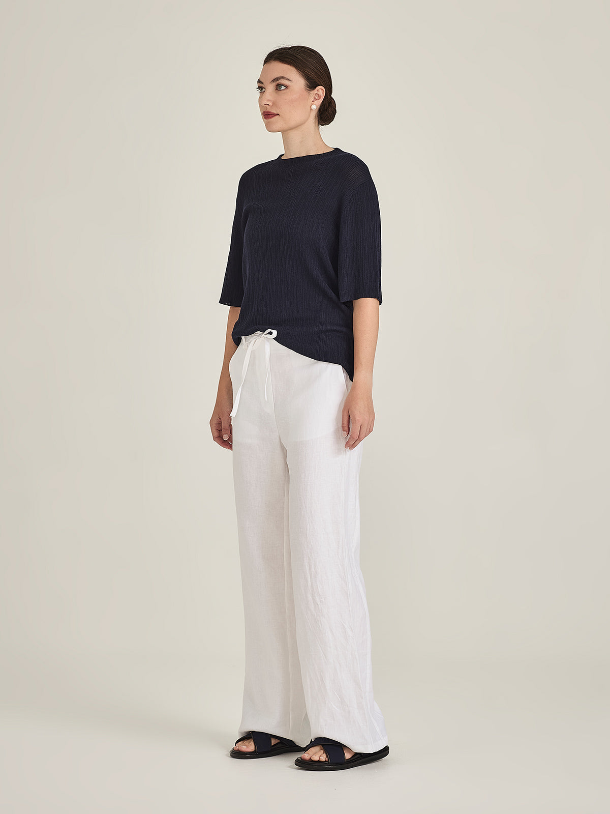Crinkle Knit Tee