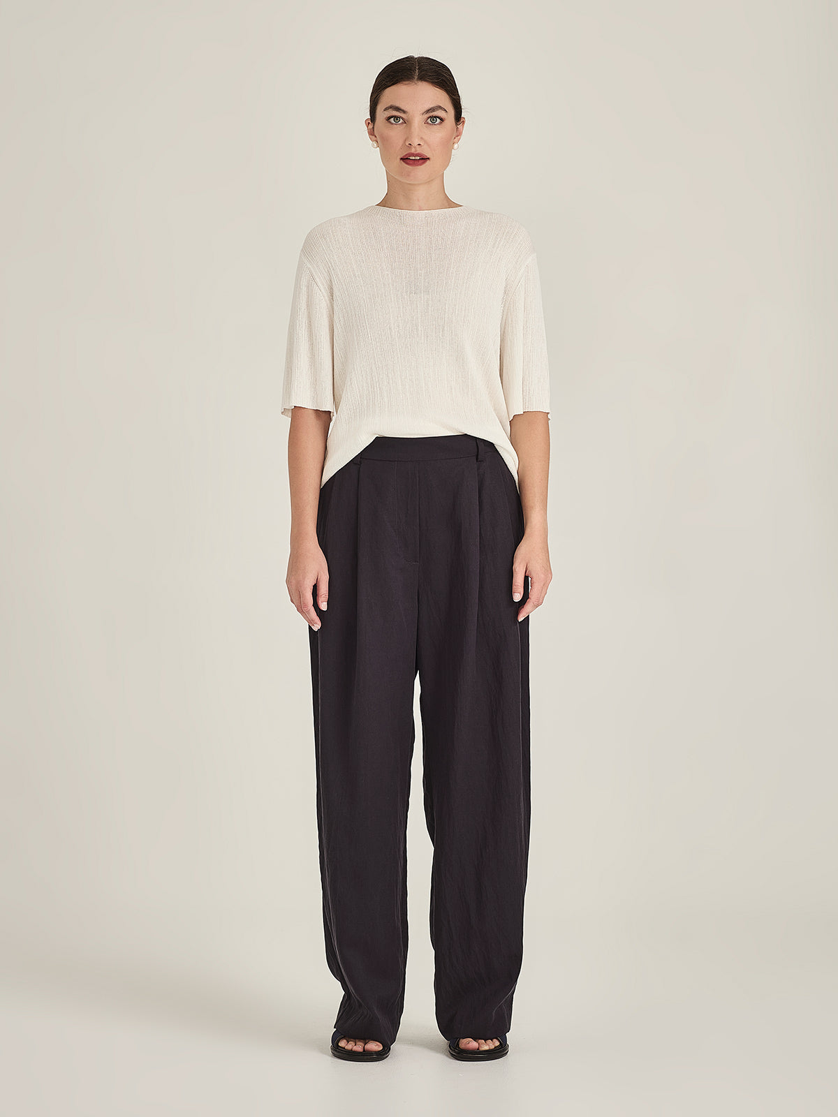 Crinkle Knit Tee