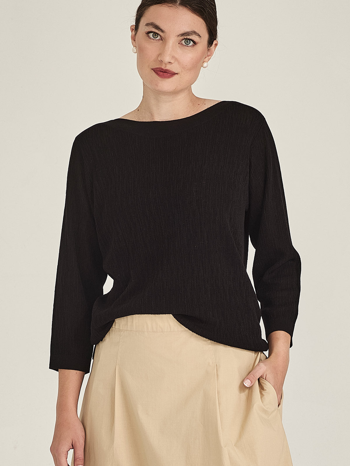 Crinkle Boatneck