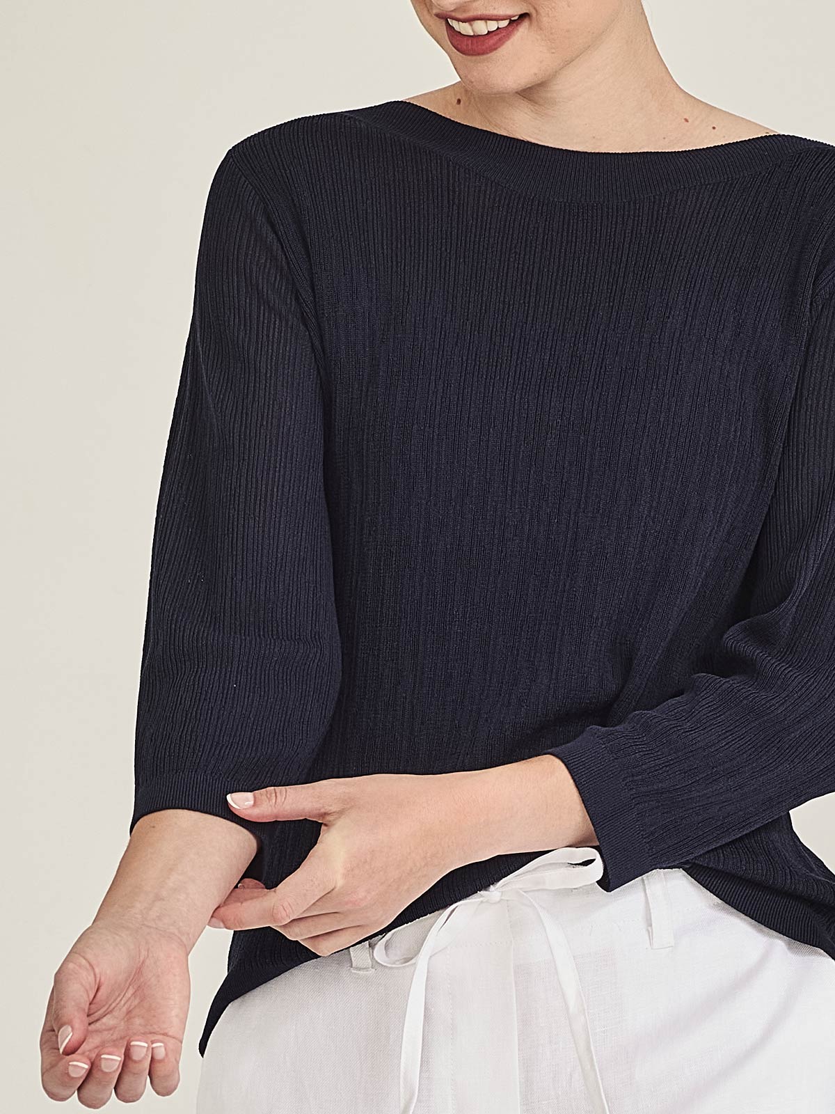 Crinkle Boatneck