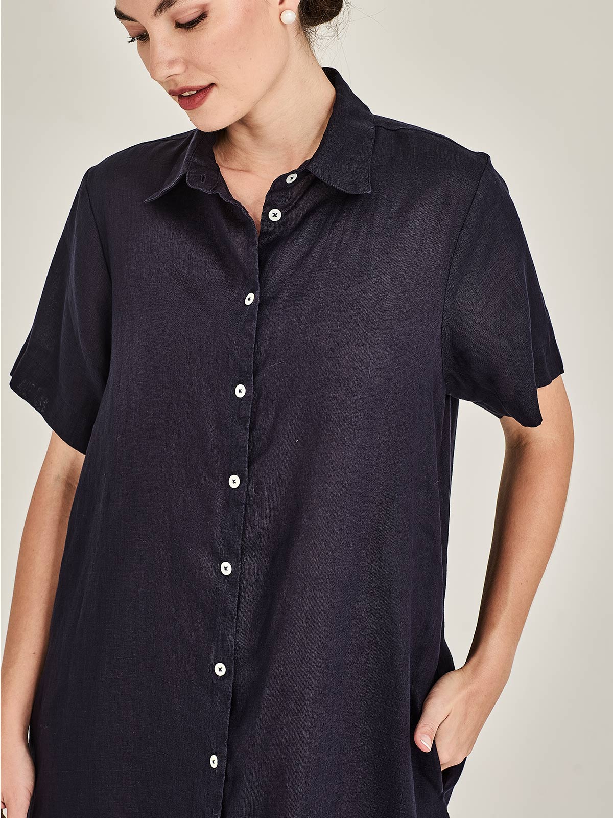 Tammy Linen Shirtdress