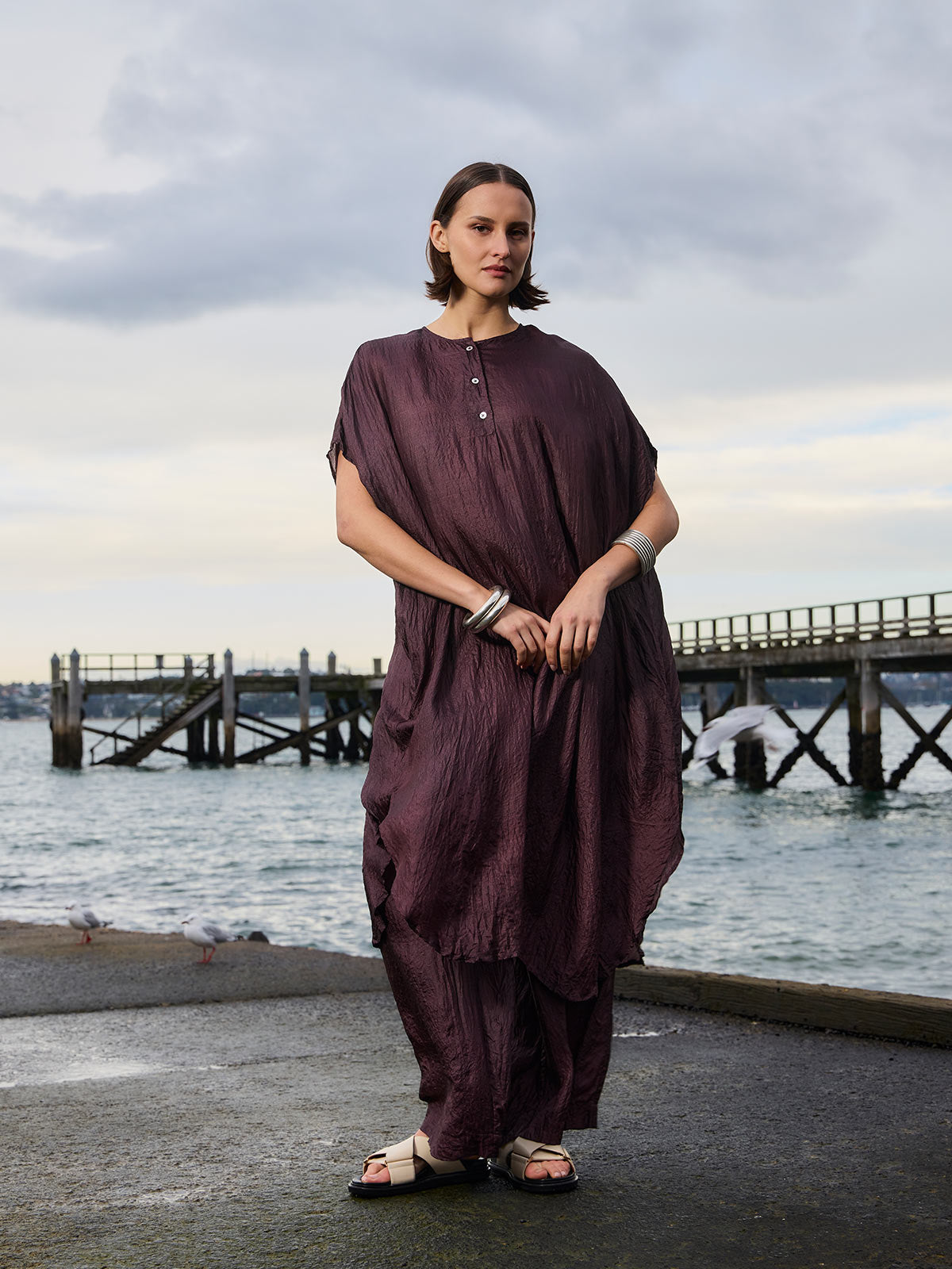 Tussar Silk Kaftan