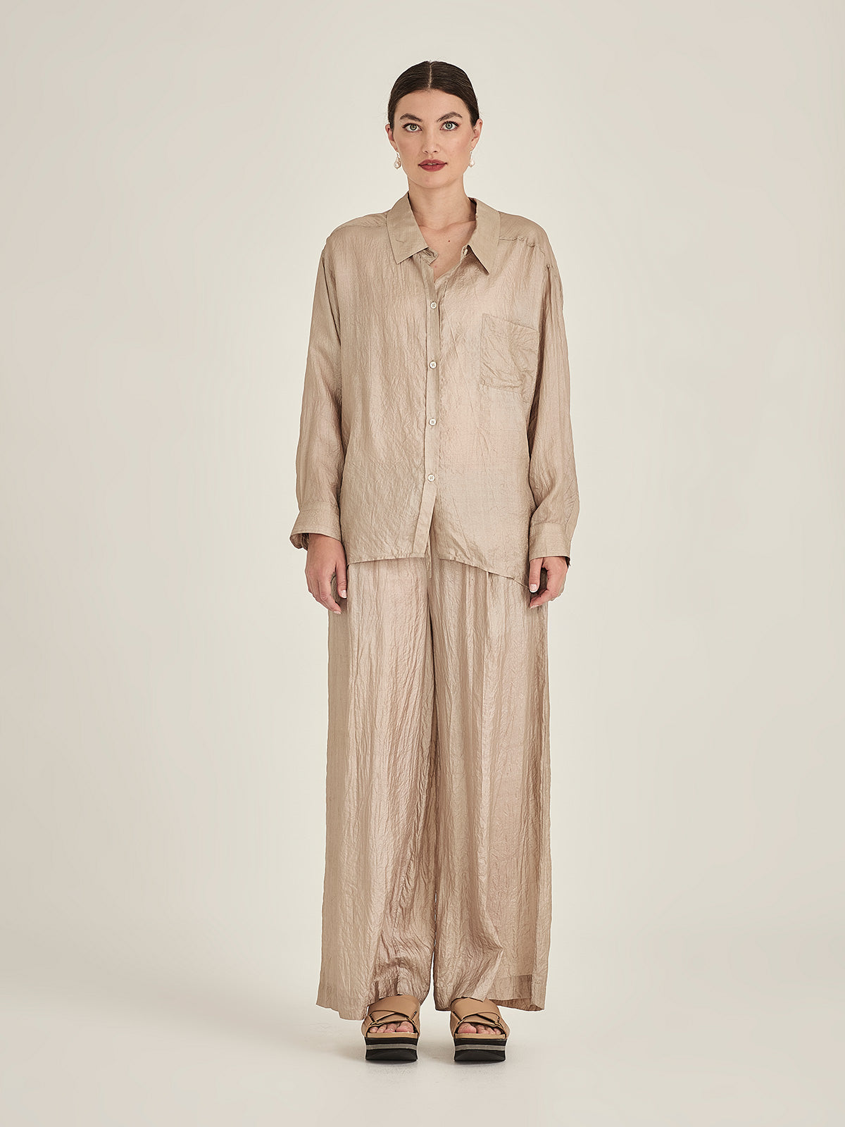 Tussar Silk Becca Shirt