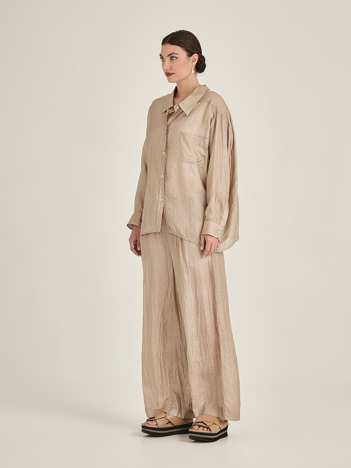 Tussar Silk Becca Shirt