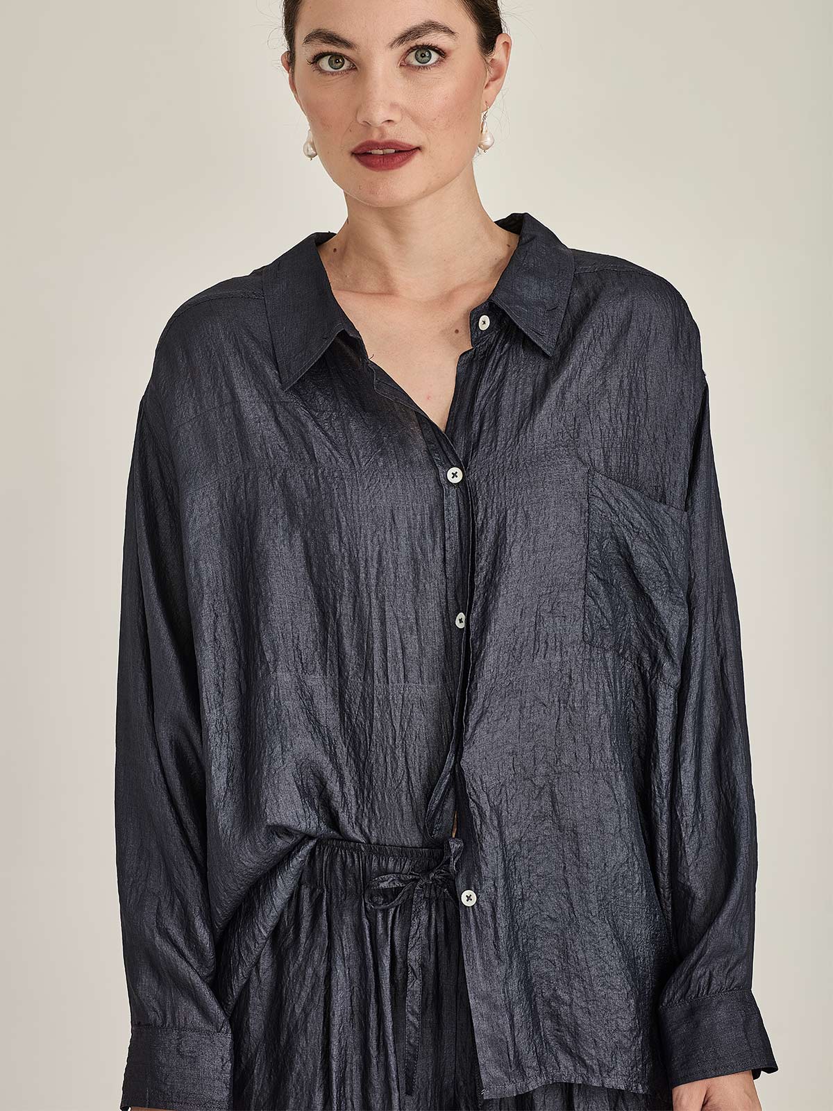 Tussar Silk Becca Shirt
