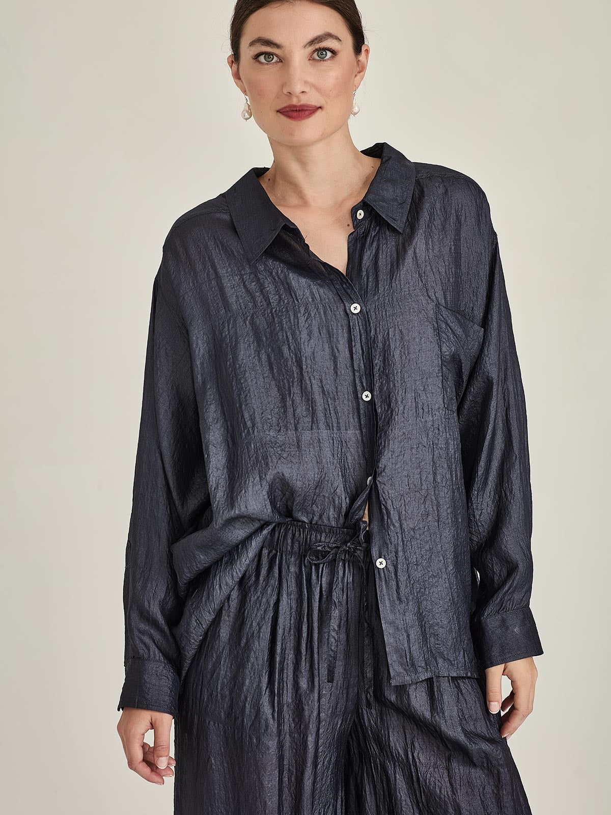 Tussar Silk Becca Shirt