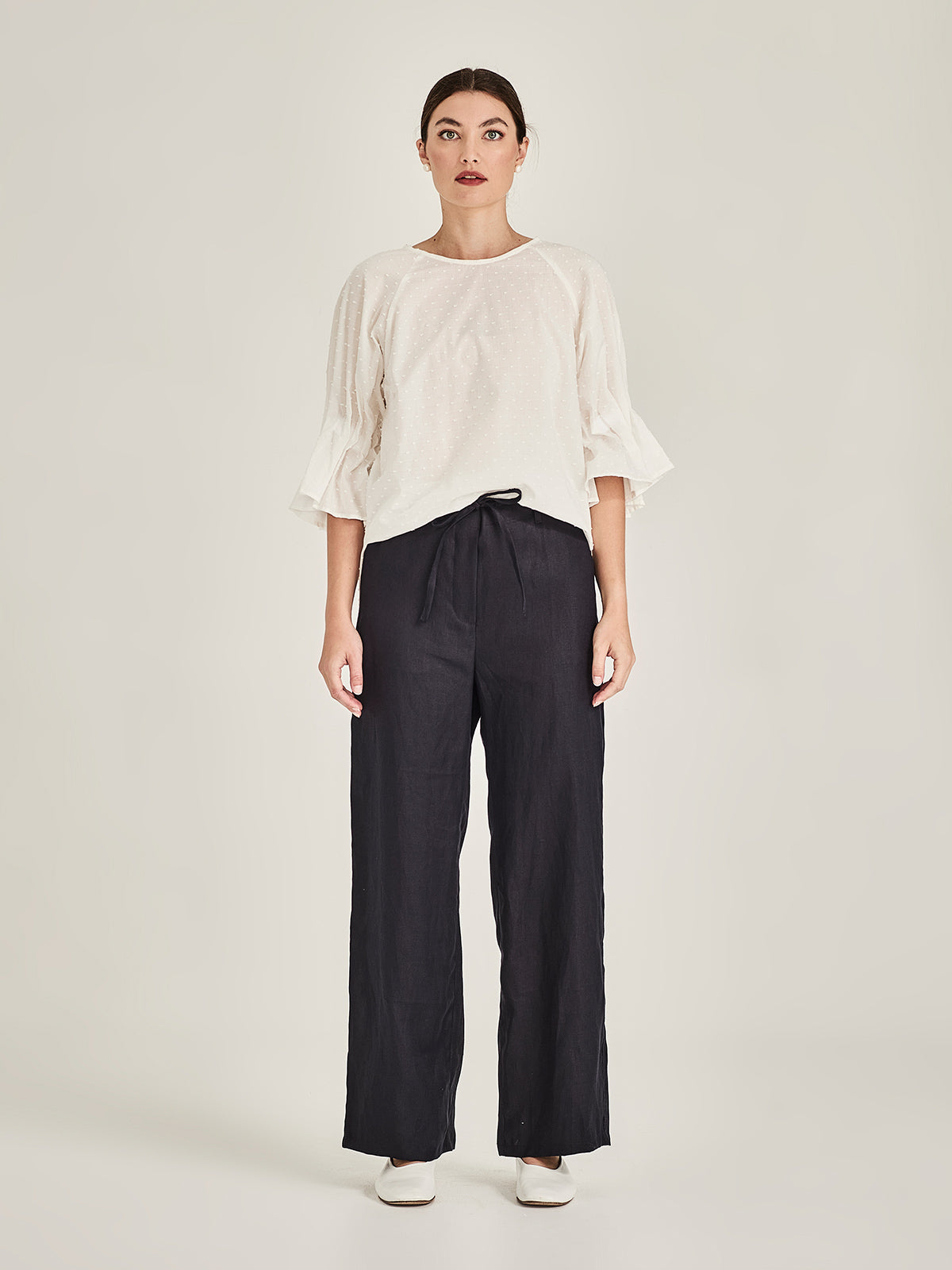 Lohan Tuck Sleeve Top