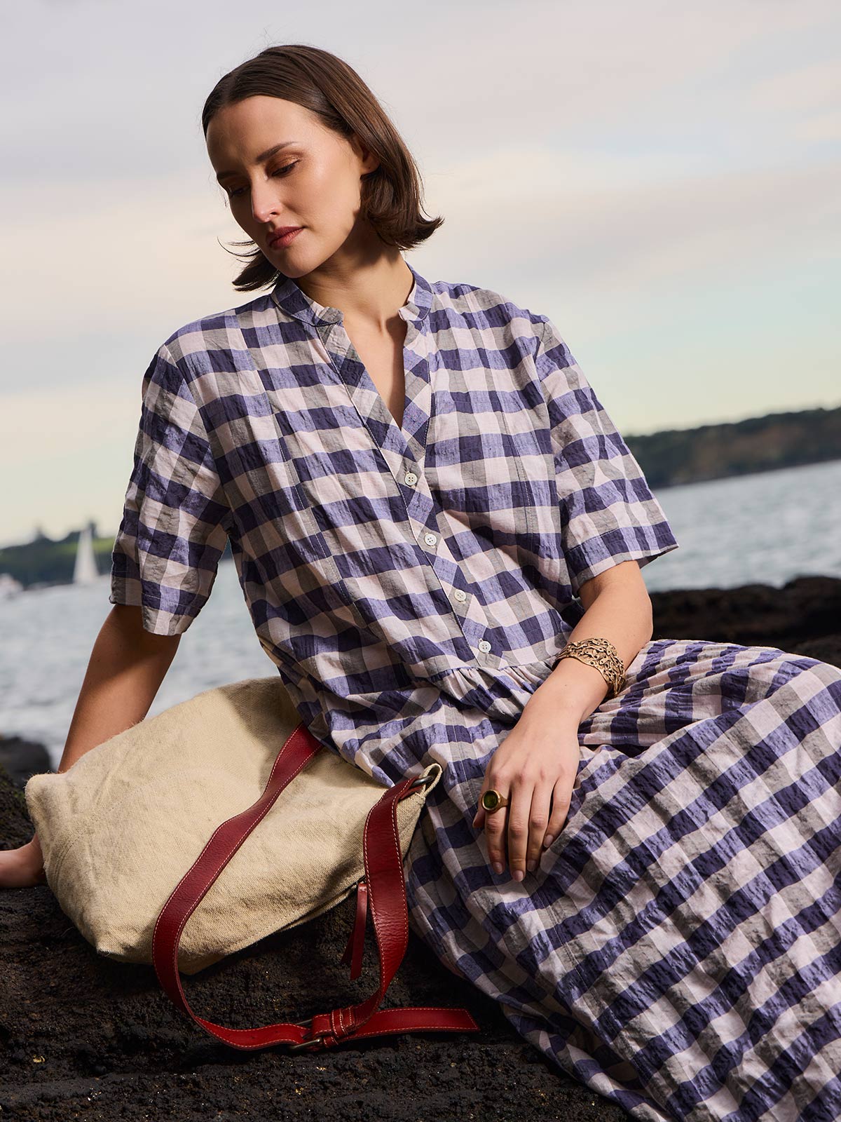 Tori Plaid Dress