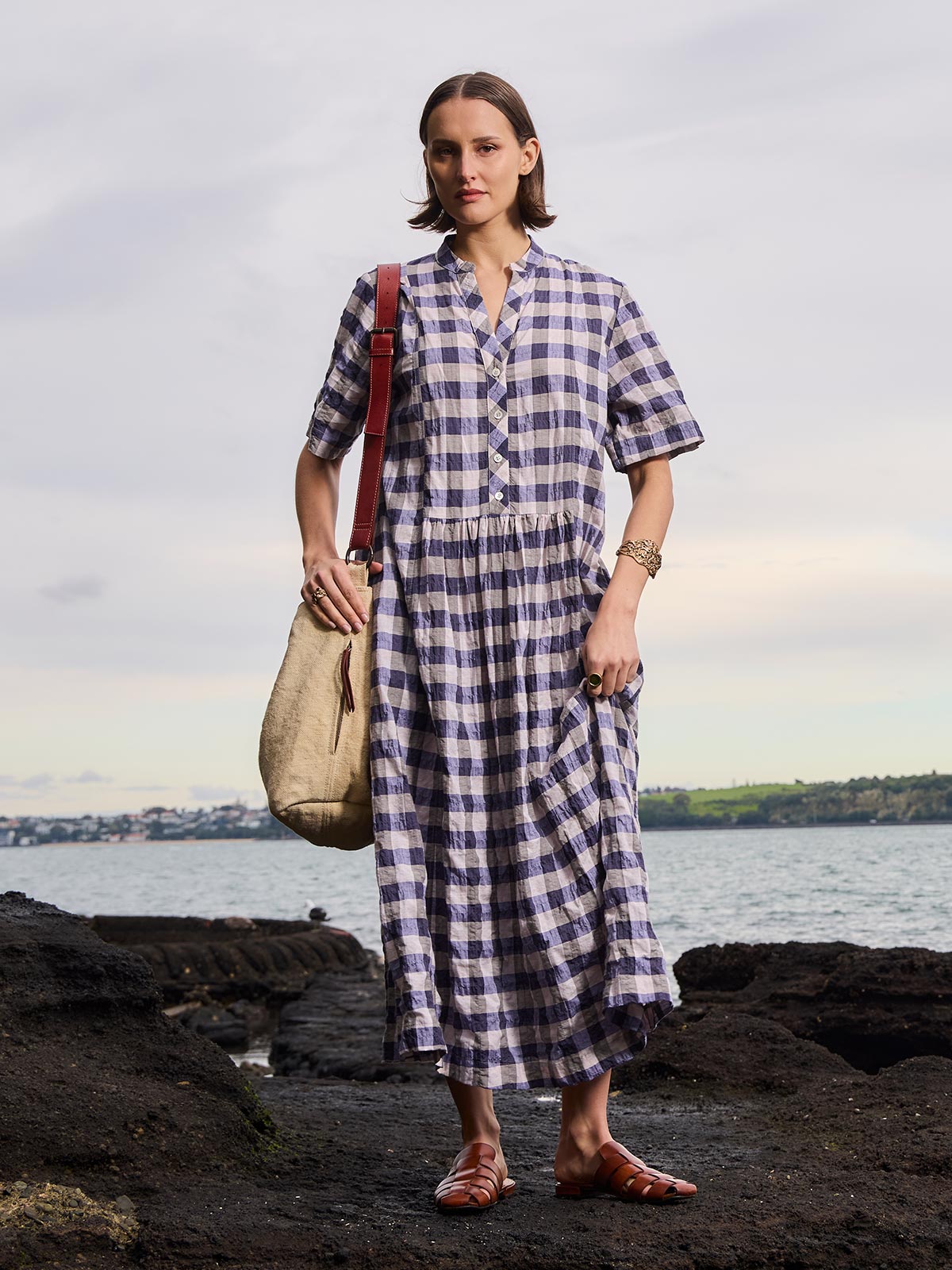 Tori Plaid Dress
