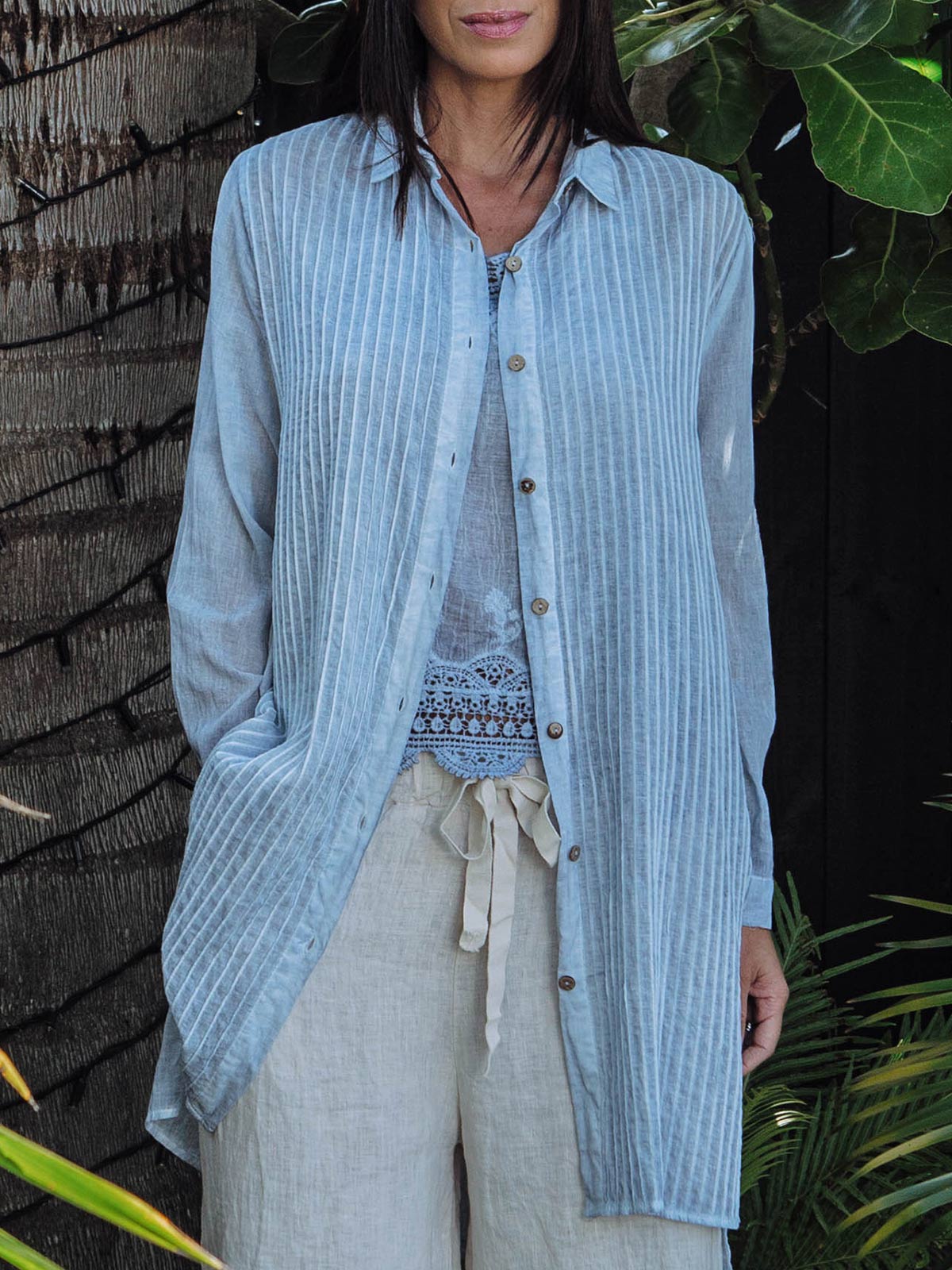 Angel Voile Duster Shirt