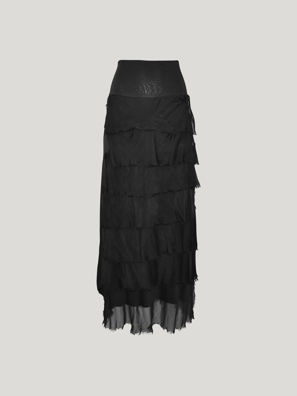Layered Silk Skirt