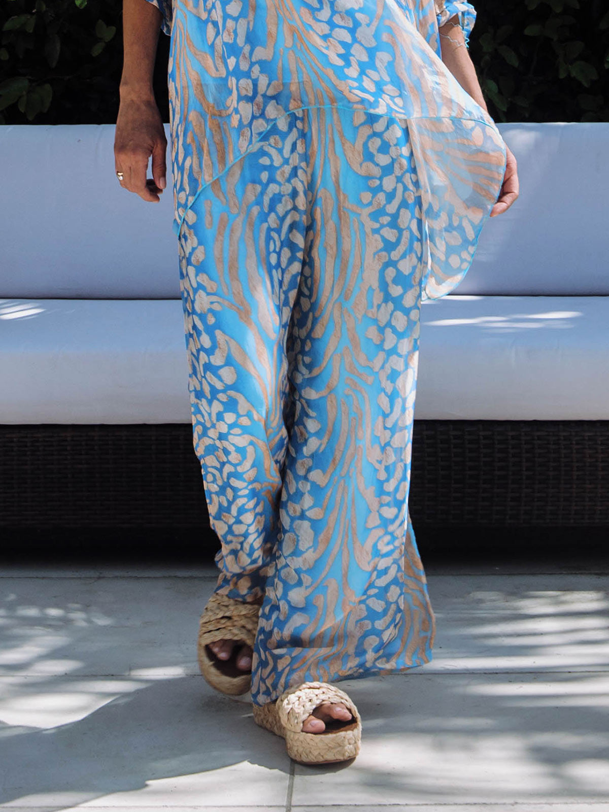 Silk Print Pant