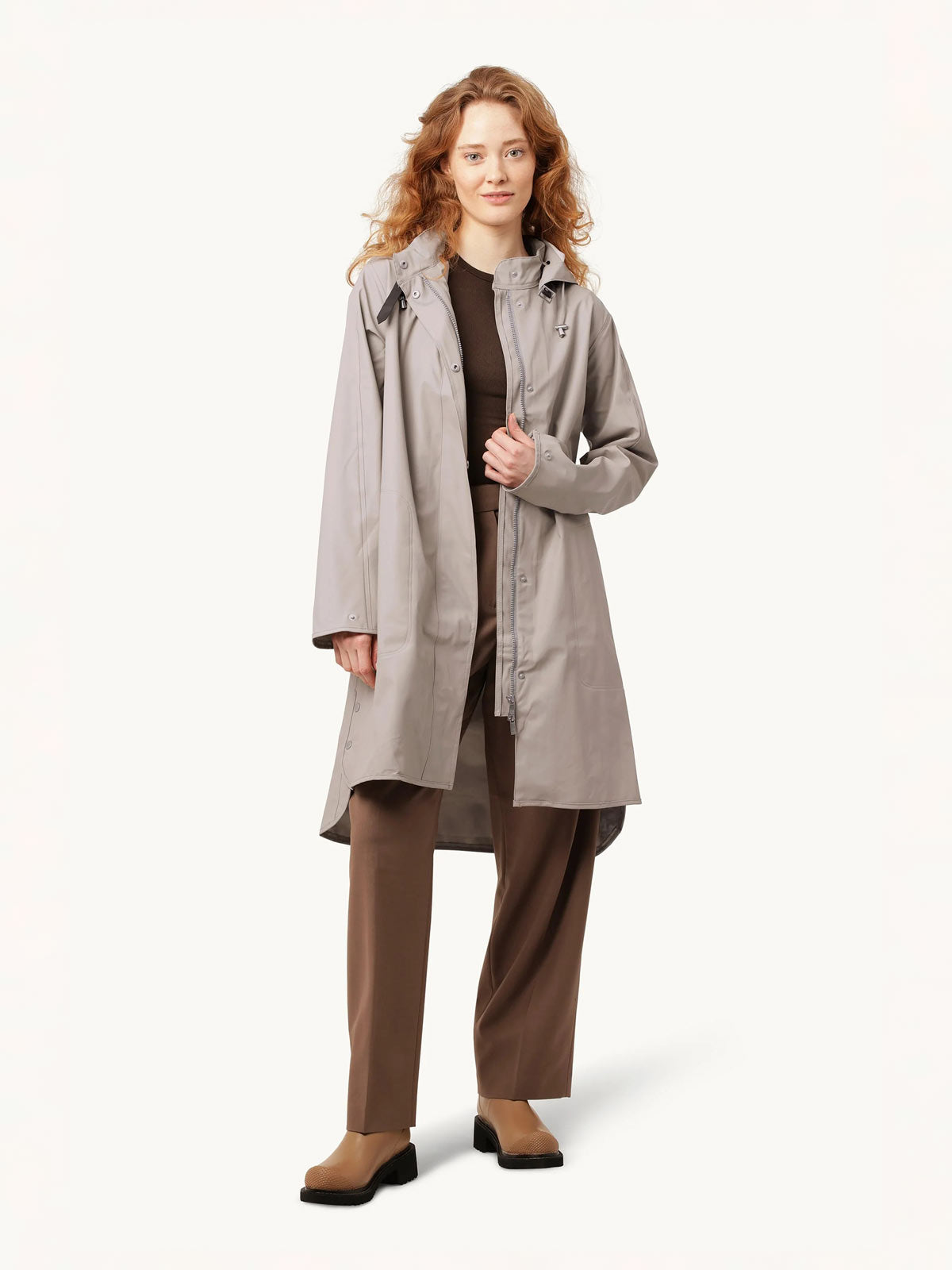 Raincoat w Detach Hood