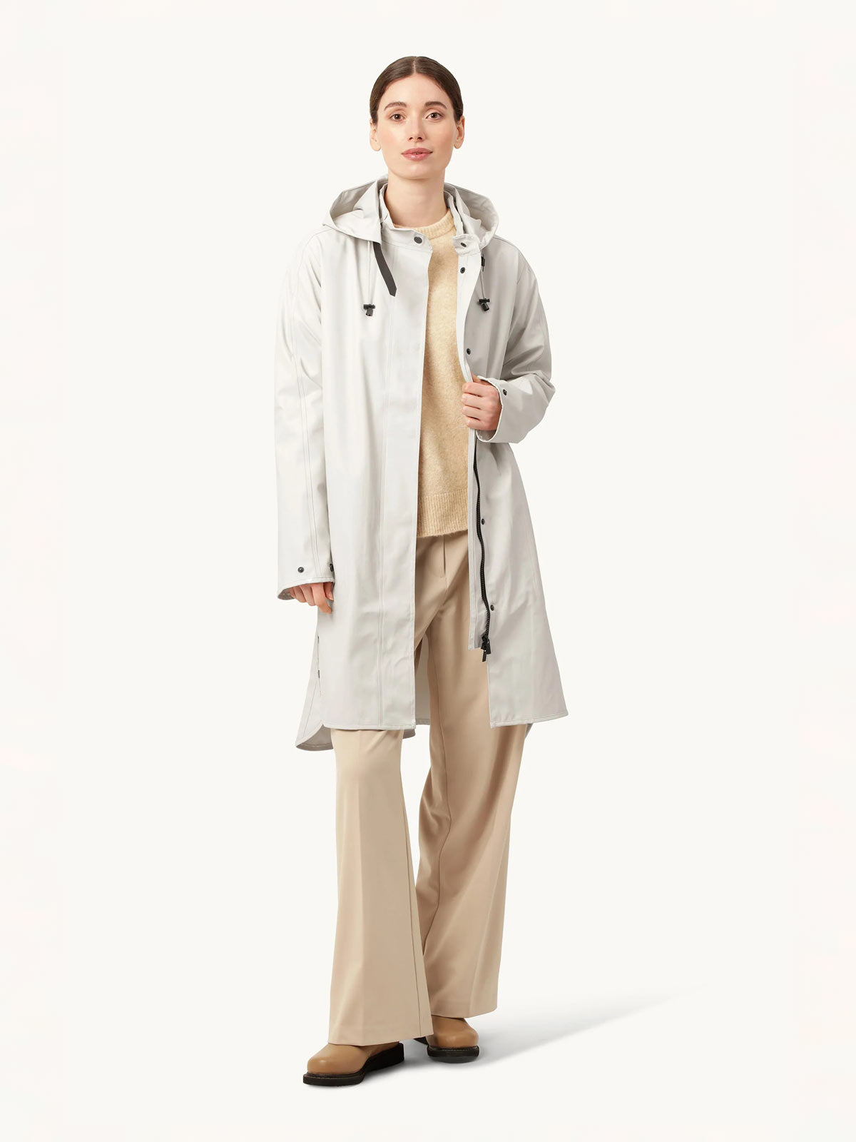 Raincoat w Detach Hood