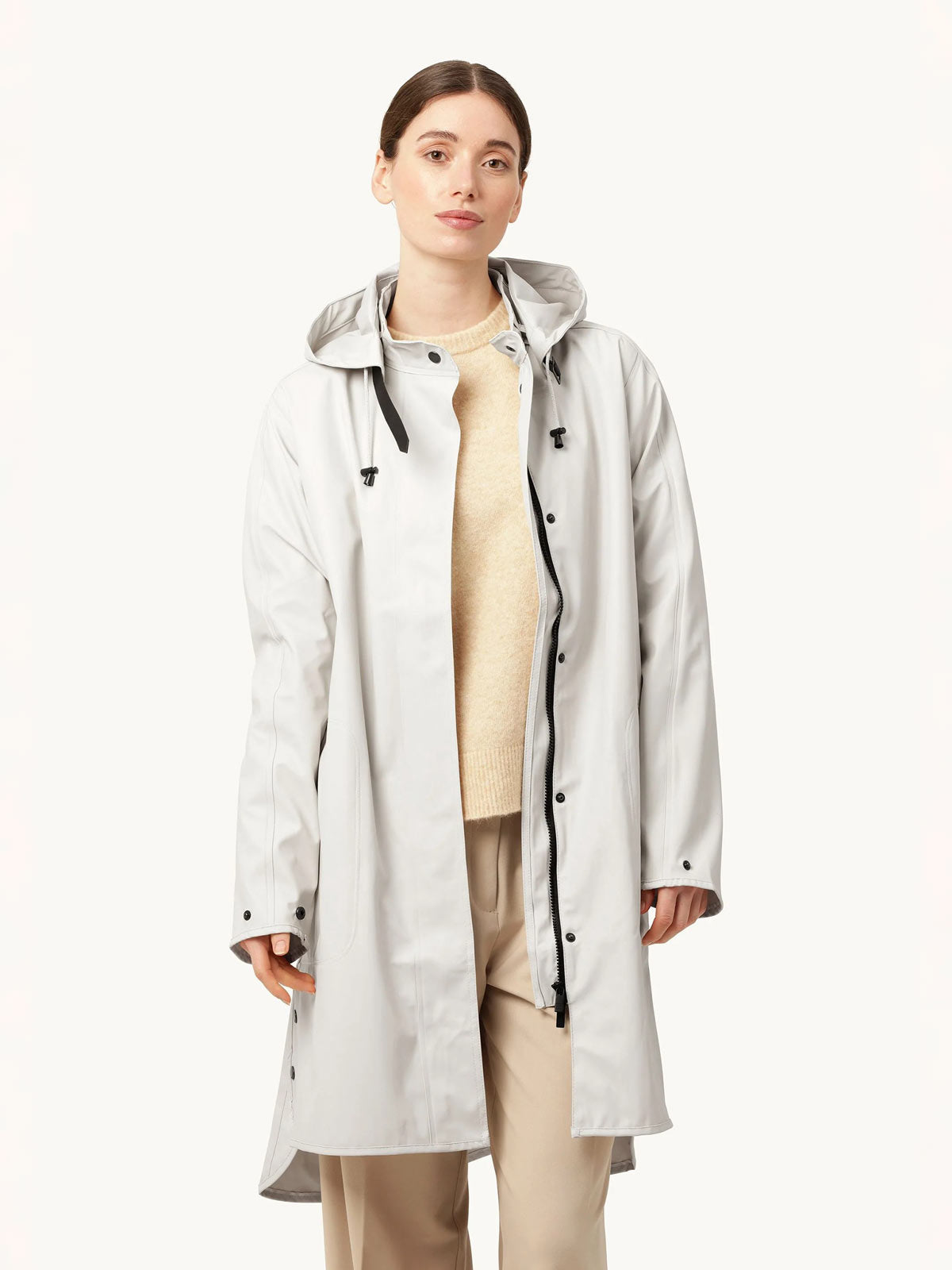 Raincoat w Detach Hood