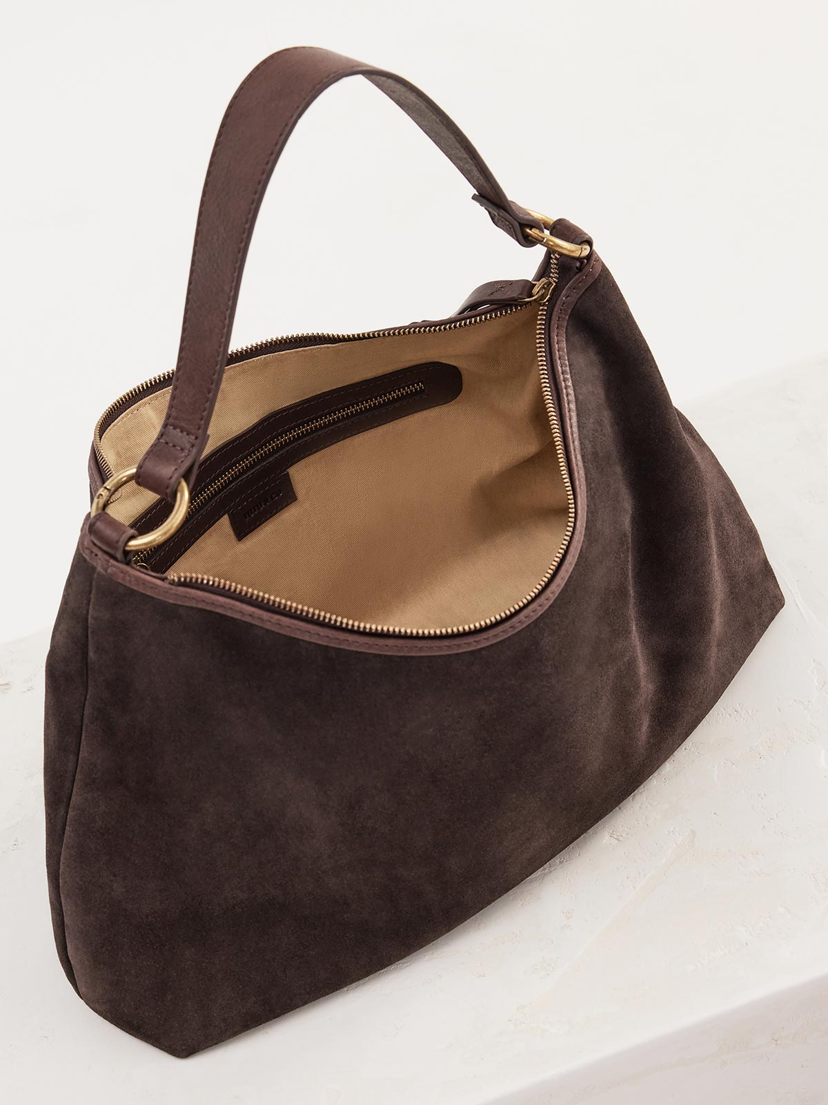 Suede Slouchy Bag