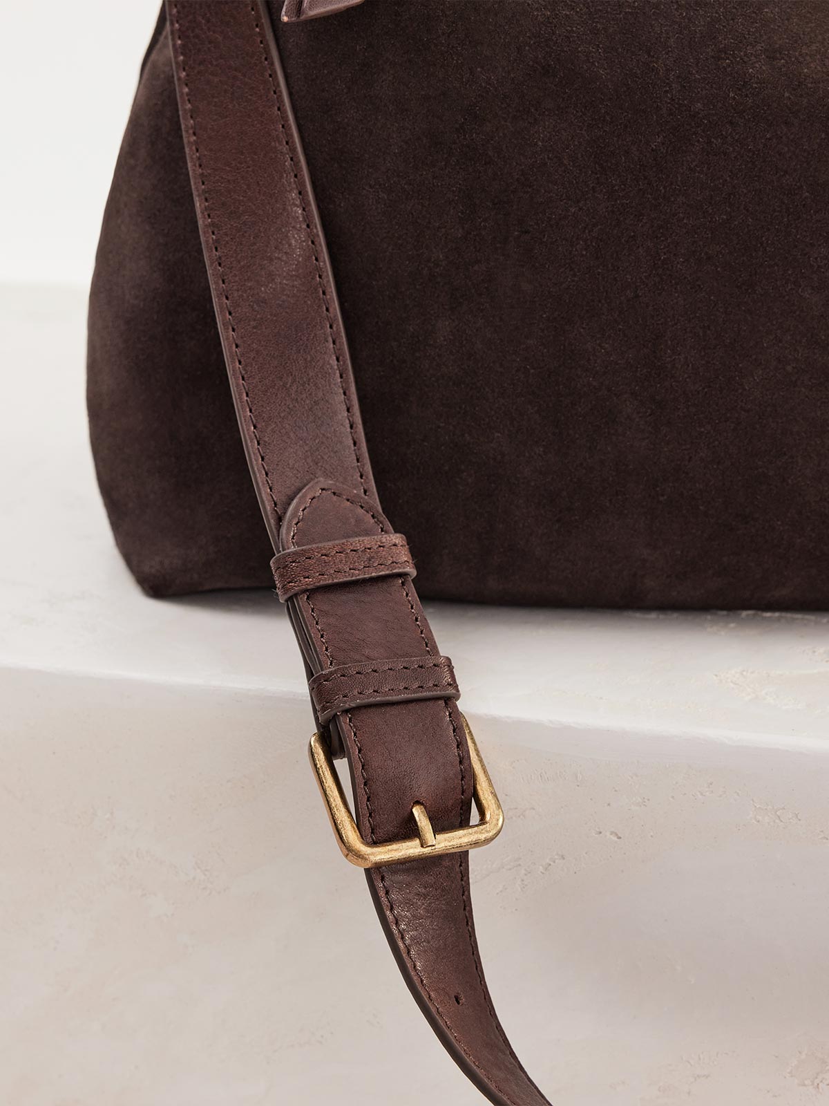 Suede Slouchy Bag