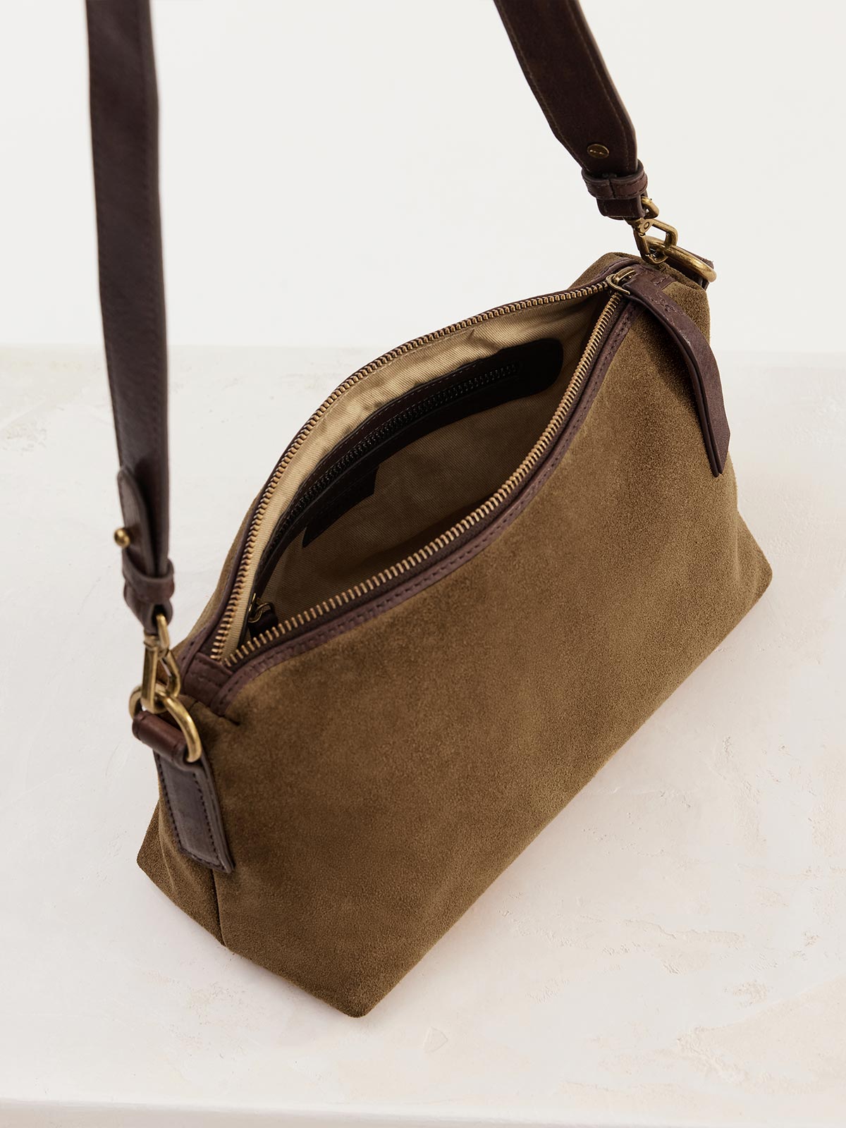 Suede Teddy Bag