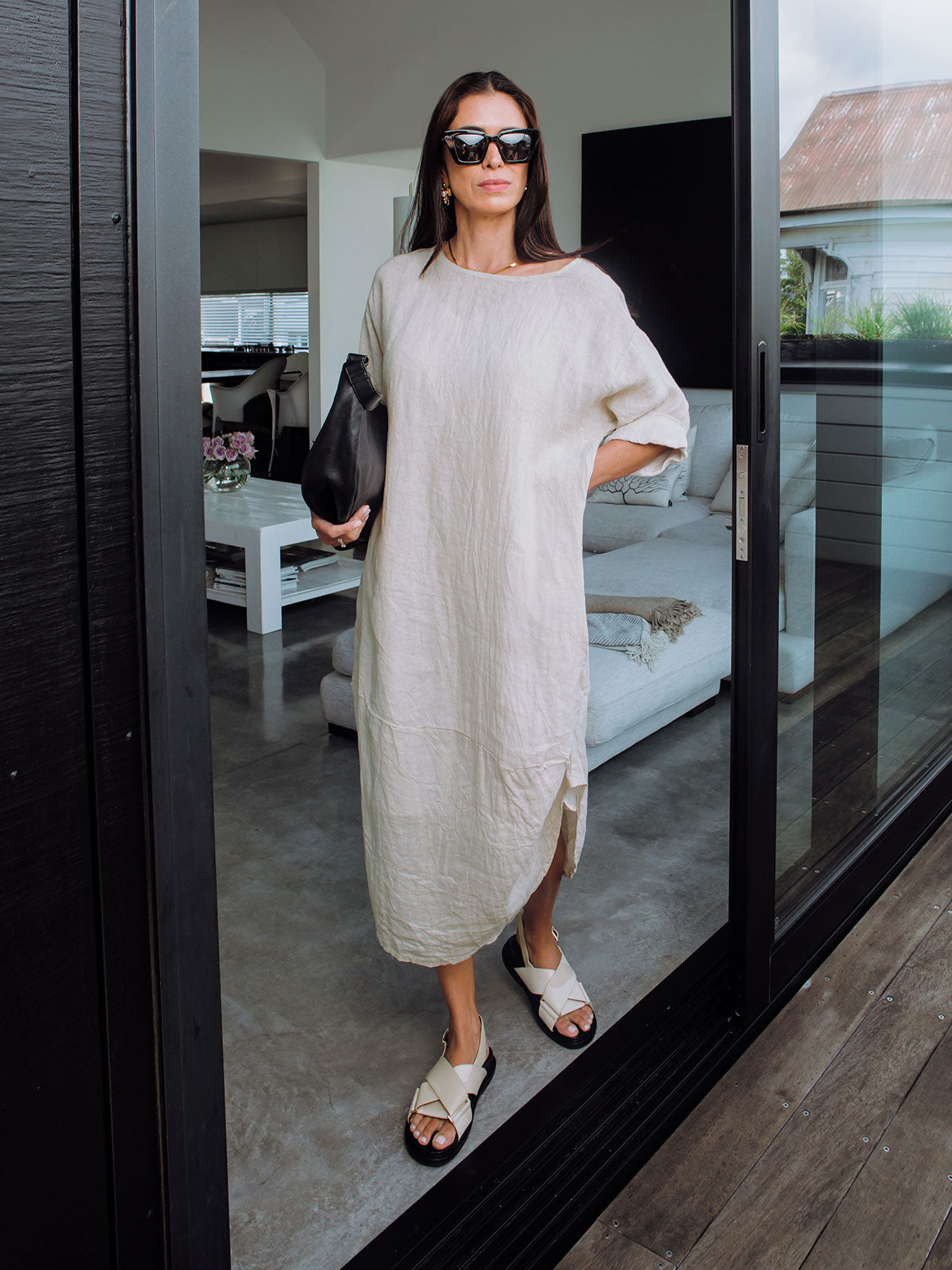 Donald Linen Balloon Dress